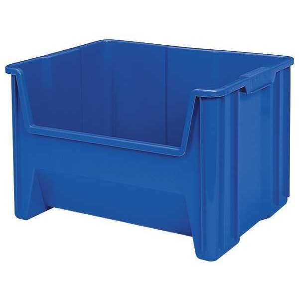 Akro-Mils 13017Grey 75 Lb Hang & Stack Storage Bin, Plastic, 19 7/8 In W, 12