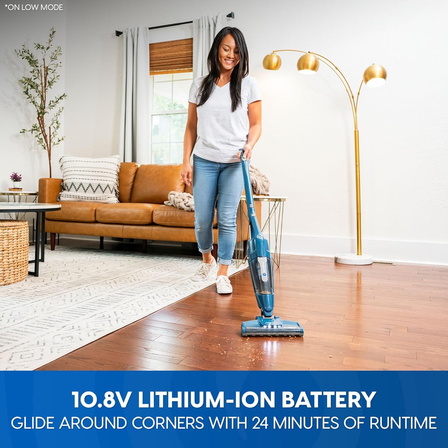 Vacmaster Portable 10.8V 2-in-1 Cordless Stick Lightweight Vacuum Cleaner