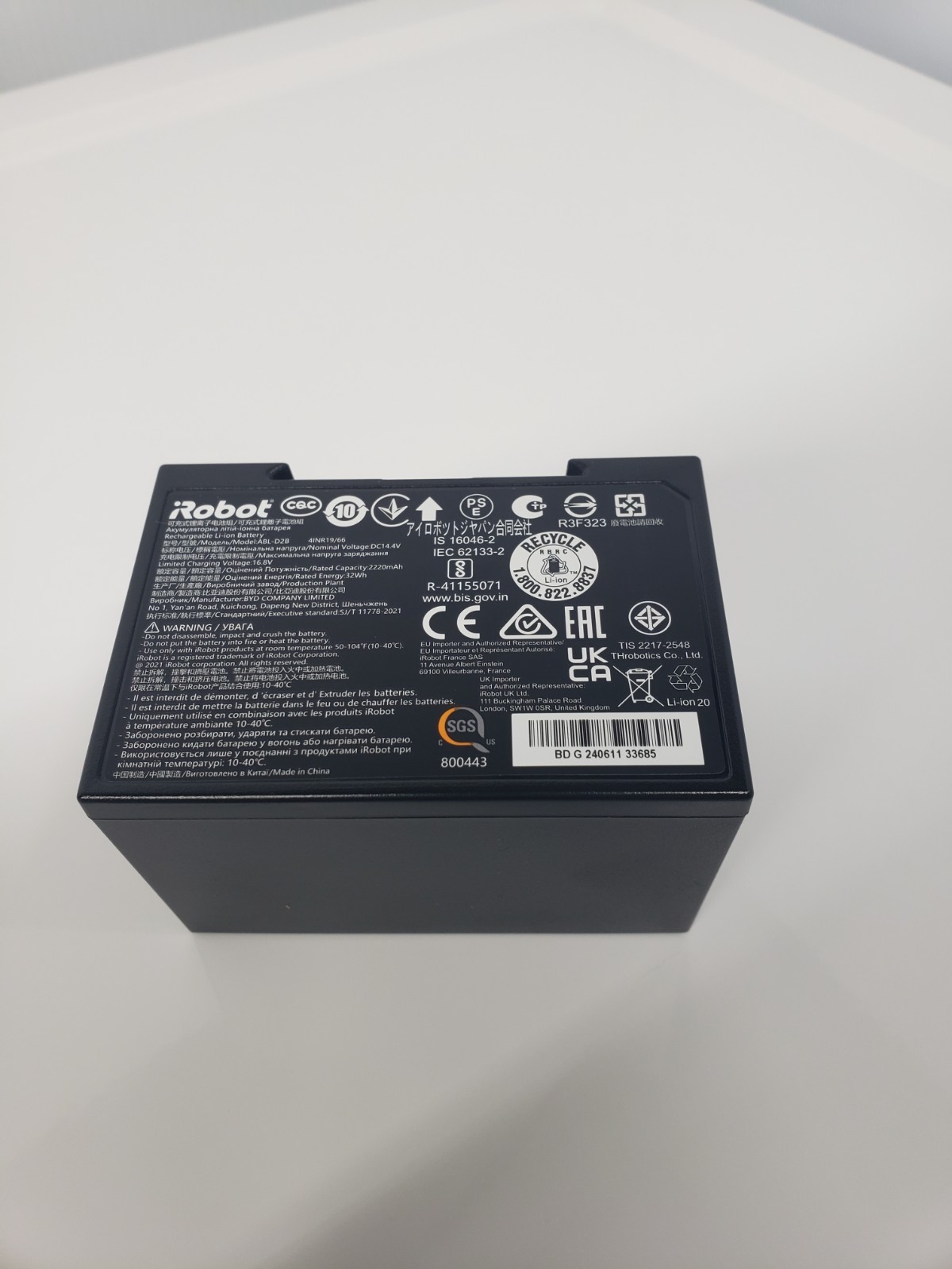Genuine Battery for iRobot Roomba i4 j5 j6 j7 j5+ j6+ j7+ abl-d2b