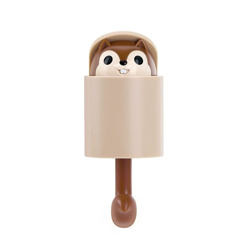 1 pc Adhesive Cartoon Cat Hooks – No-Drill Wall Hangers for Keys, Towels & Bags