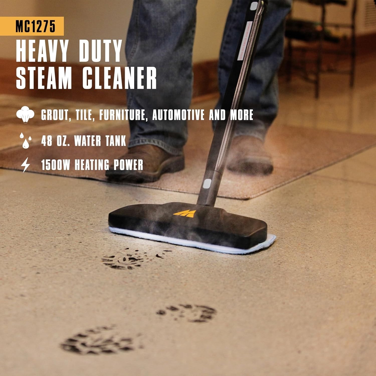 Multi-Use Steam Cleaner with 18 Accessories – Perfect for Floors, Grout & Cars