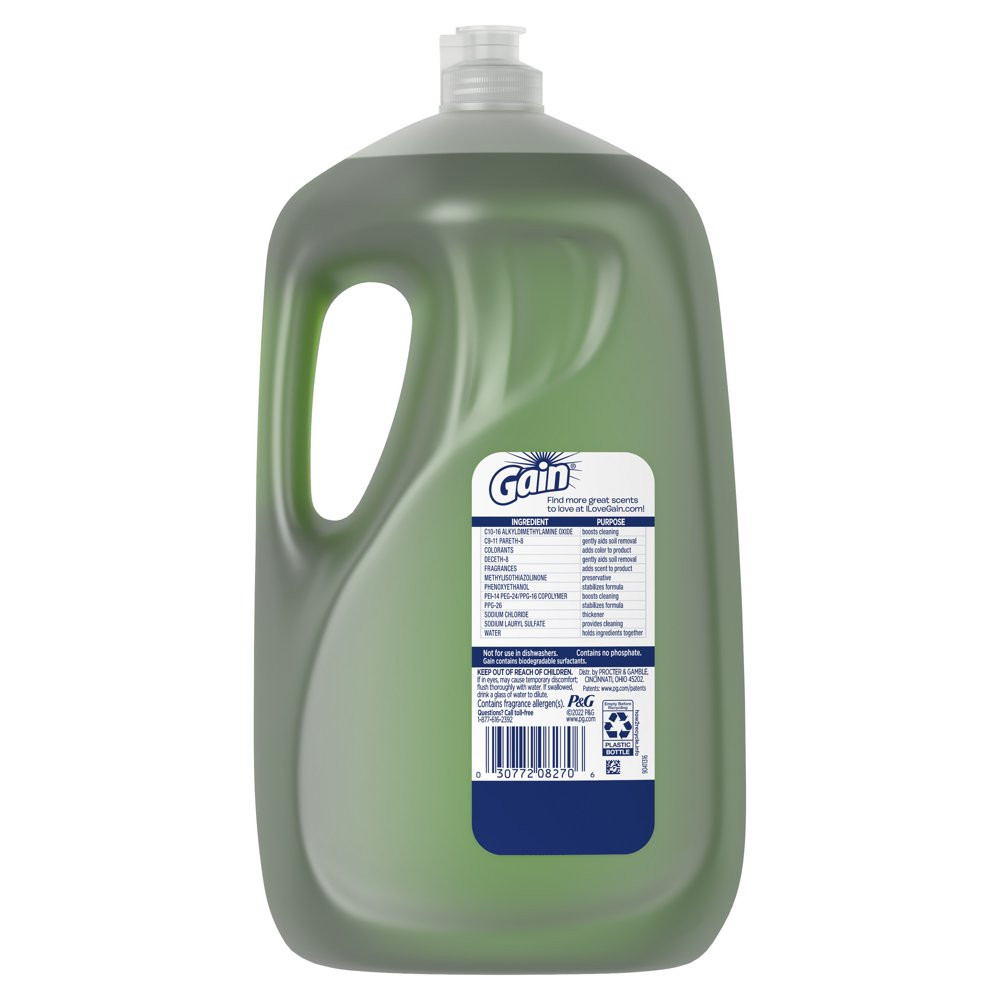 Gain Ultra Dishwashing Liquid Dish Soap, Original Scent, 90 Fl Oz