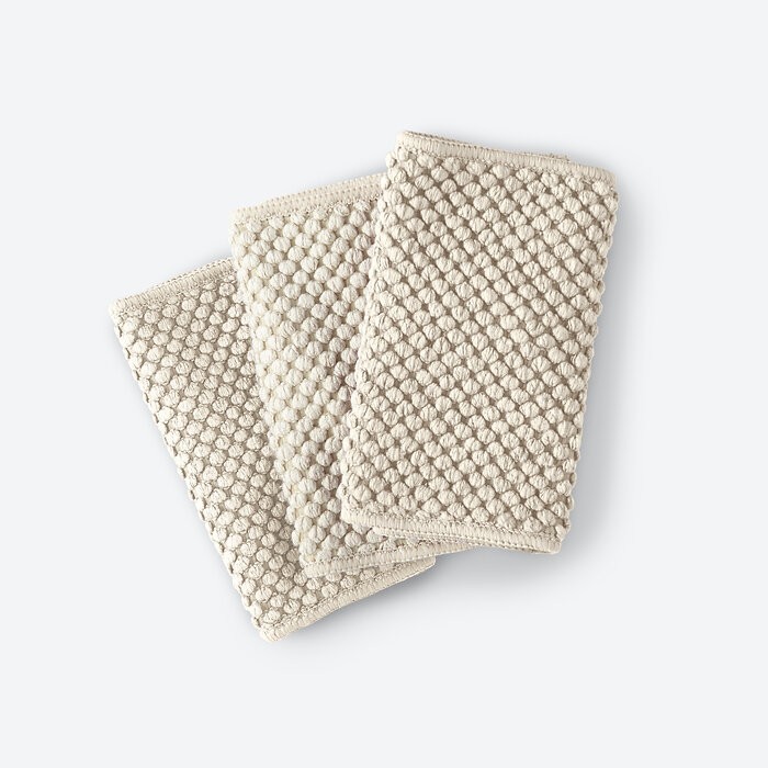 NWT Norwex Counter Cloths Set Pack 3 Vanilla Cream Kitchen Counter Cloth NEW