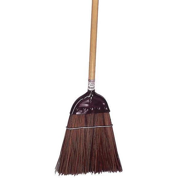 Tough Guy 90547 12 In Sweep Face Corn Broom Head, Stiff, Natural, Brown