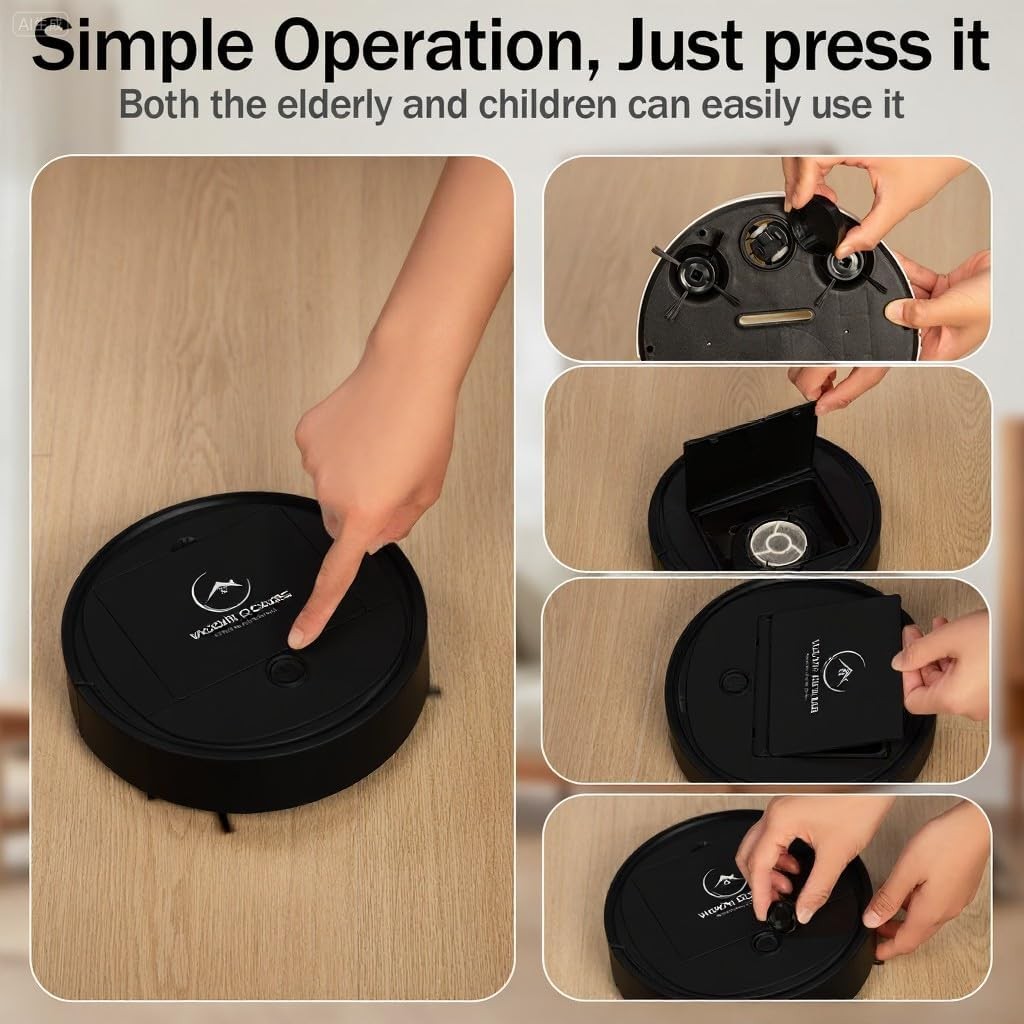 Robot Vacuum Cleaner And Mop Slim Quiet – Ultra Thin Low Profile Pet Hair Suctio