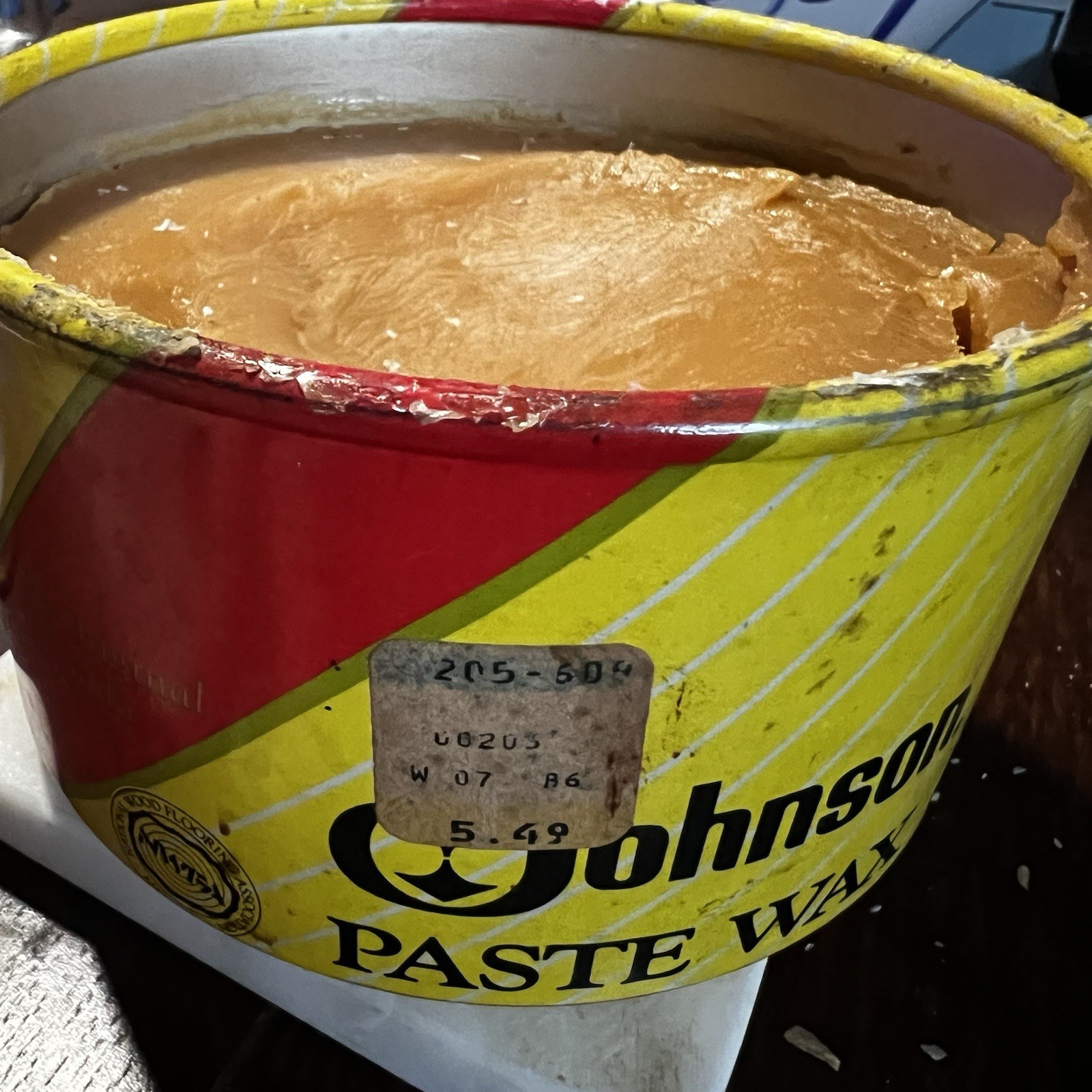 SC Johnson Paste Wax The Original Formula, 16 oz (1 lb) Discontinued Nearly Full