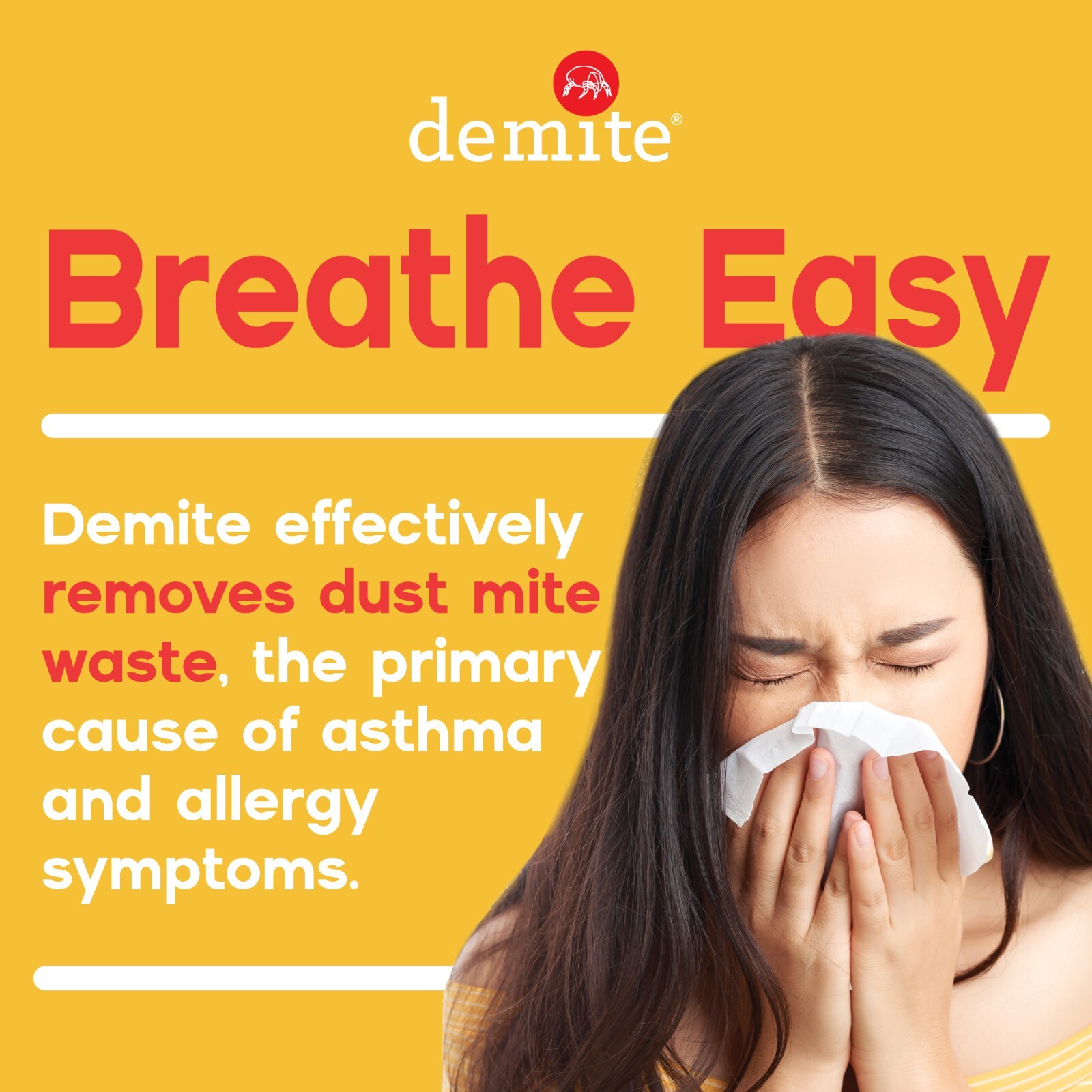 DeMite Laundry Additive (8 oz) Allergen Eliminator w/ Bonus eBook & Expert Tips