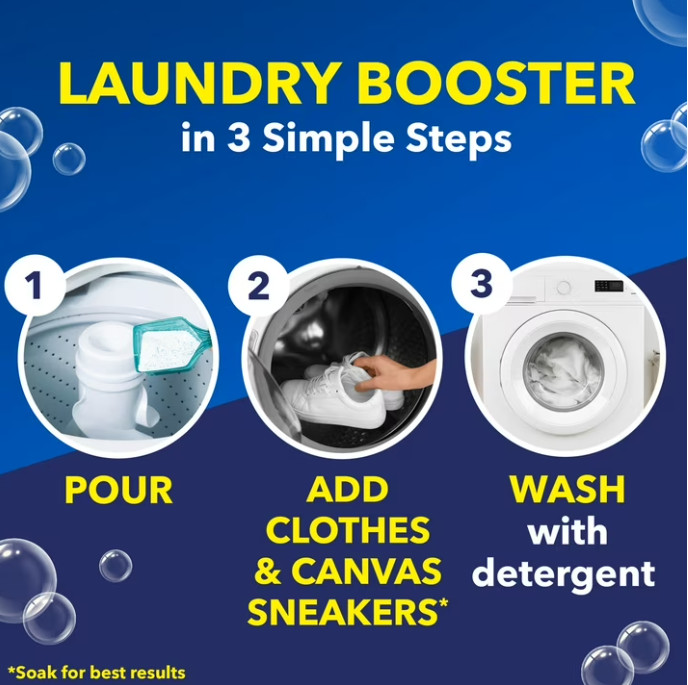OxiClean White Revive Laundry Whitener and Laundry Stain Remover Powder, 3 lb