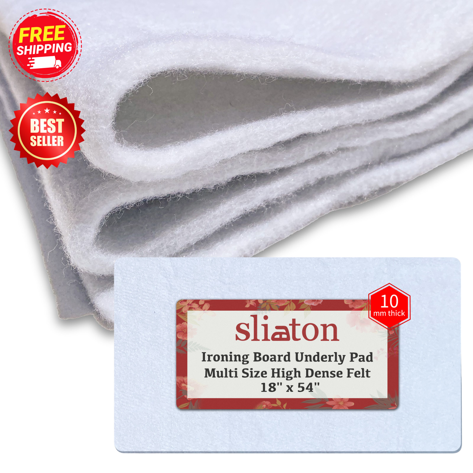 Slieton IRONING BOARD PADDING, EXTRA DENSE FELT MATERIAL X Large