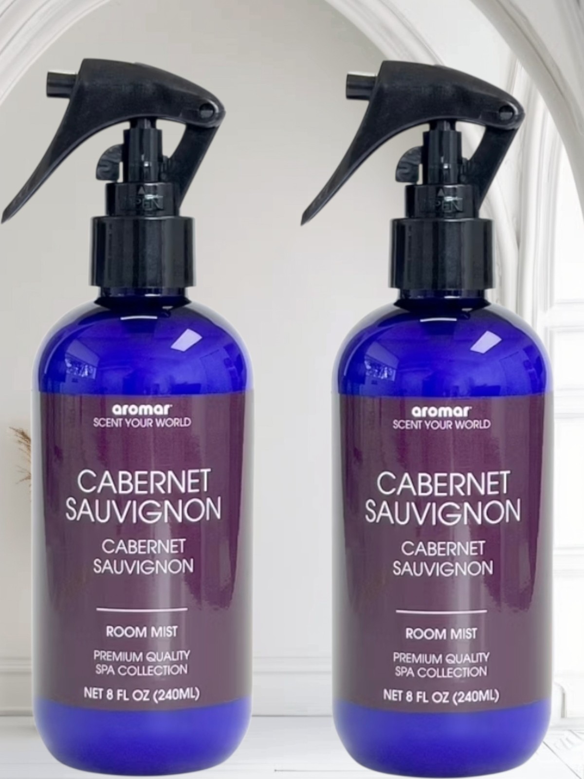 Aromar Room Mist & Fabric Spray with Natural Freshener:CABERNET SAUVIGNON PACK2