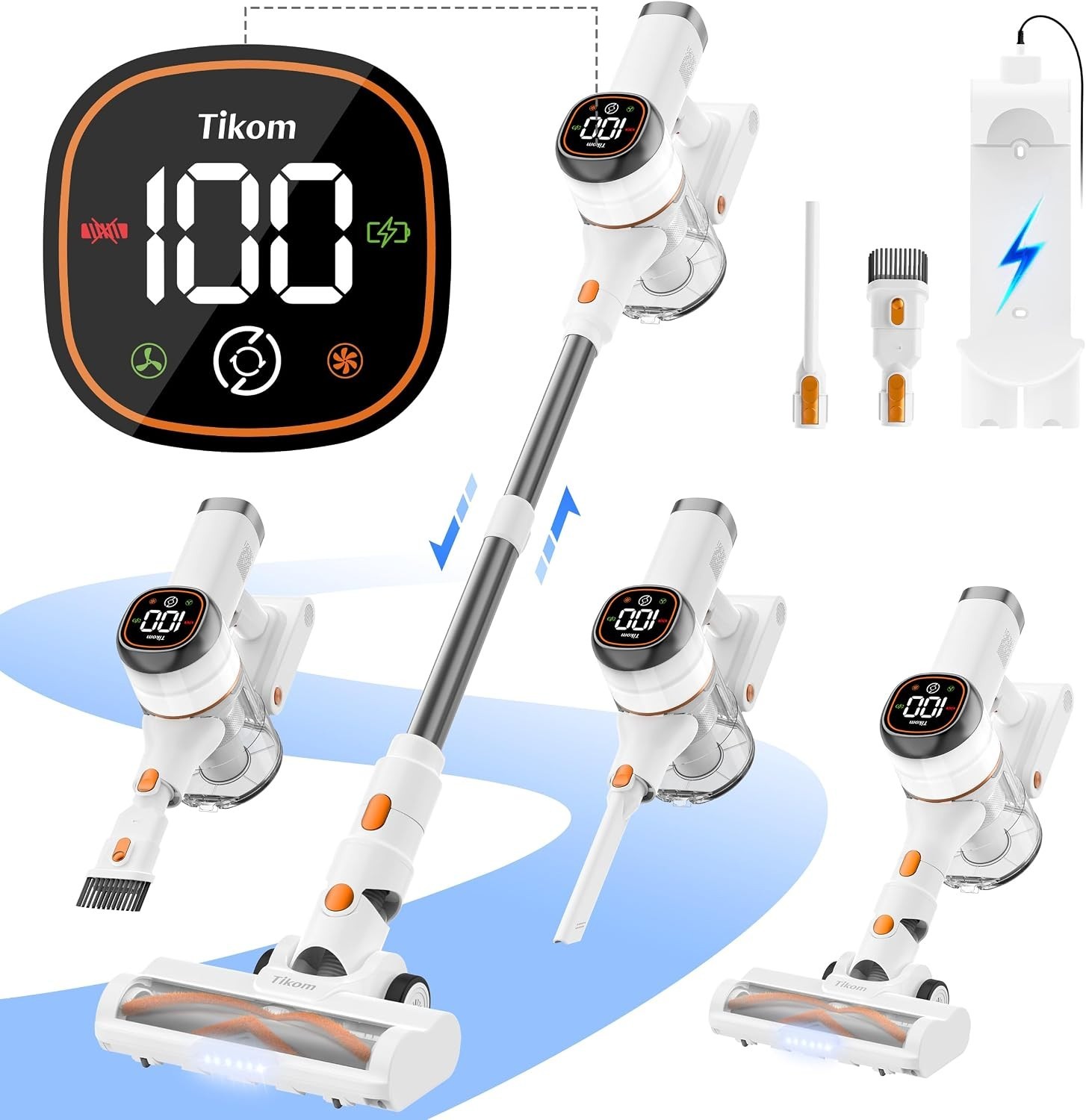 V500 Cordless Vacuum Cleaner Anti-Tangle Lightweight