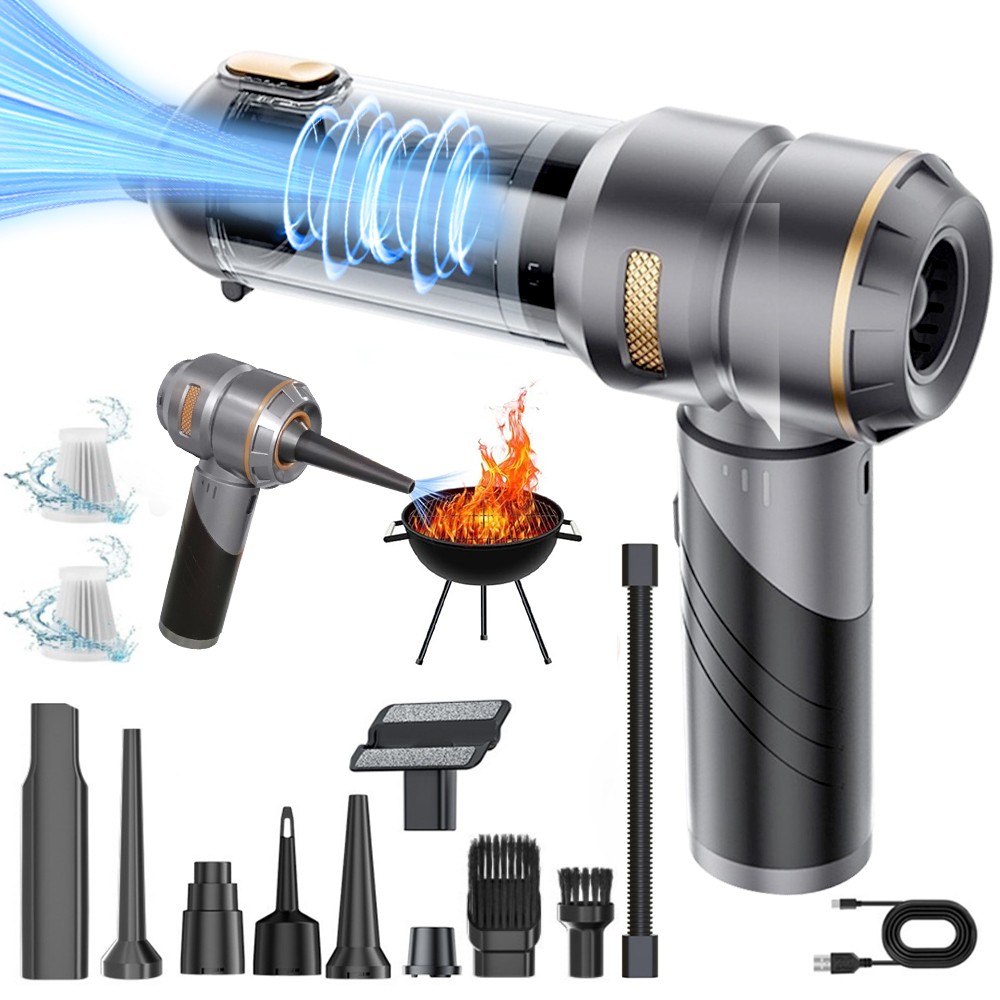 Cordless Handheld Vacuum Cleaner w/ Blower Strong Real Suction for Car and Home