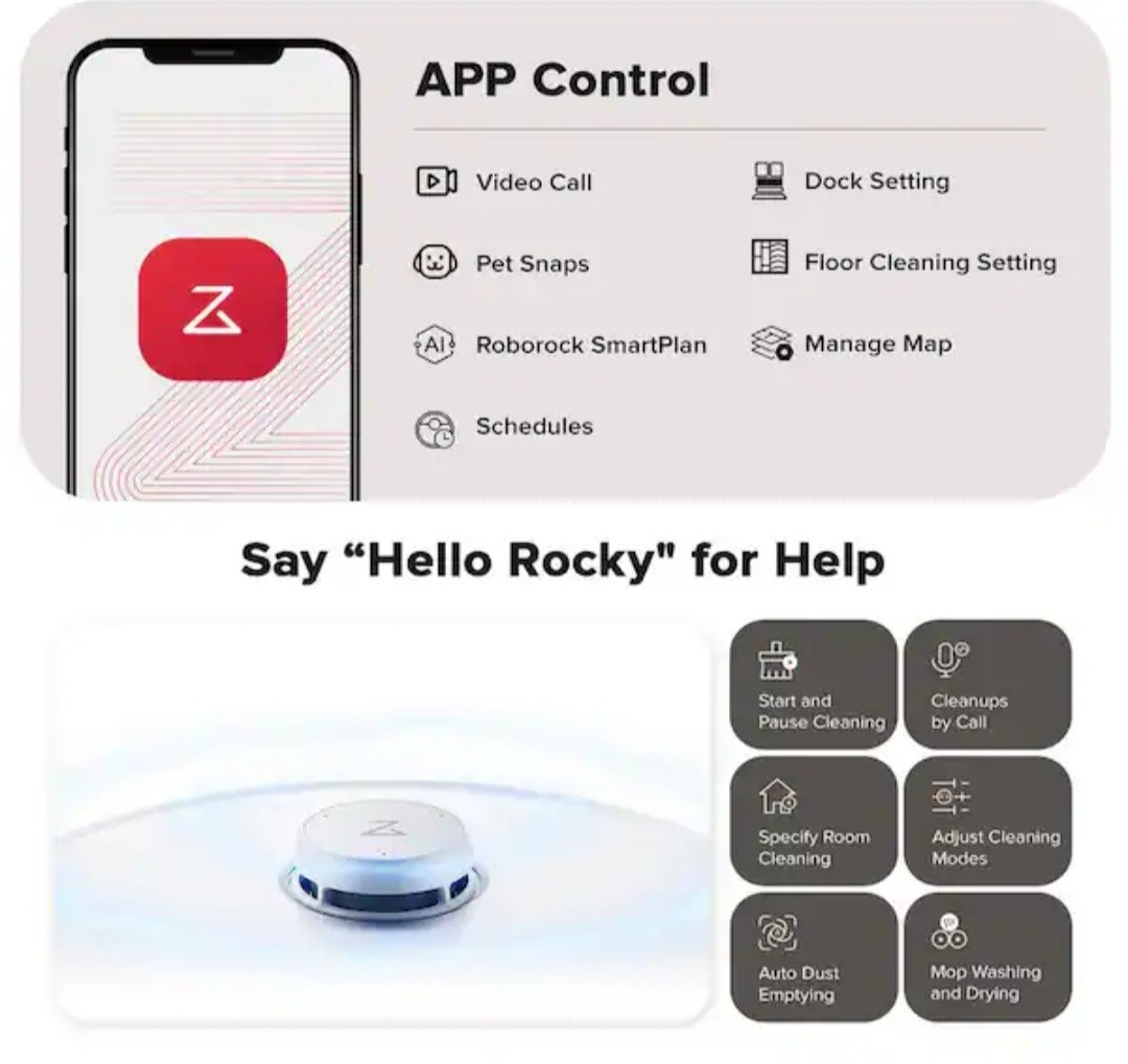 Roborock Qrevo Curv Robot Vacuum & Mop, 18,500Pa Suction, 2.5L (SEALED)