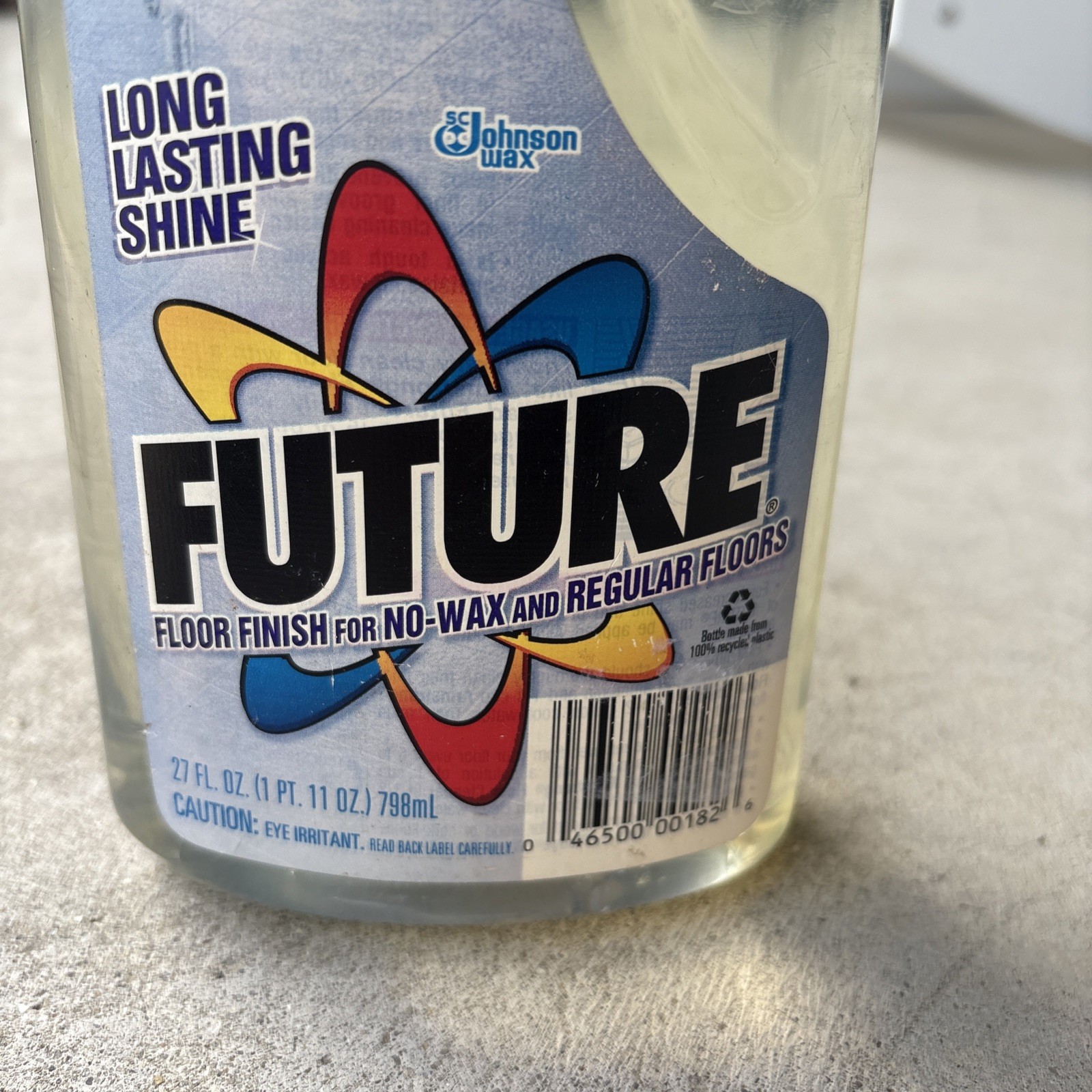 SC Johnson 1997 Future Acrylic Floor Finish Polish Wax 27 fl oz 85%-90% Full