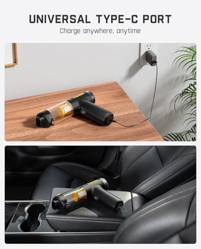 Cordless Handheld Vacuum 16000Pa 4 in 1 Air Duster LED Display Keyboard
