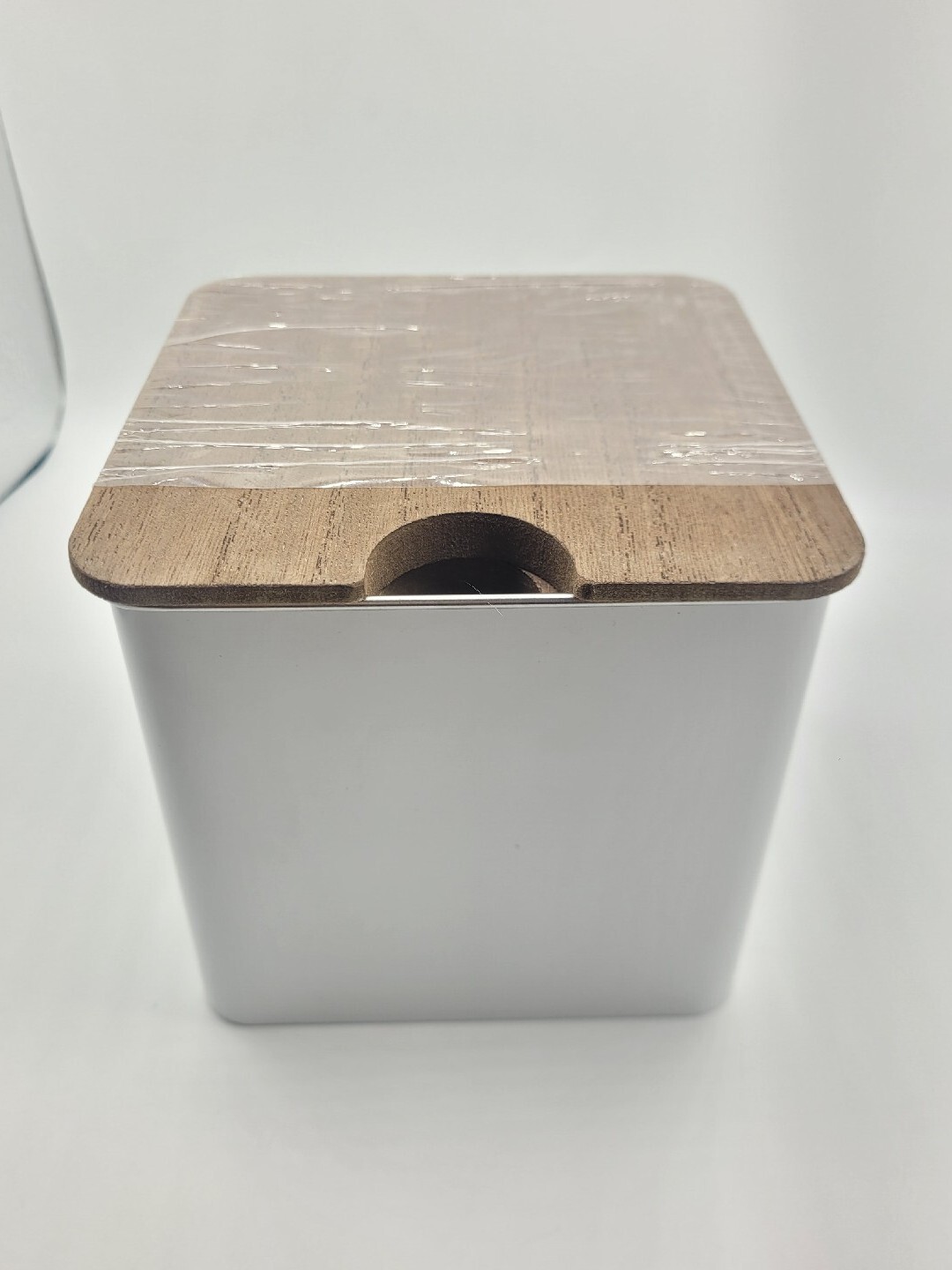 Set of 2 Metal Storage Boxes W Wooden Lids, Small & Medium Size, Bullseye Play.