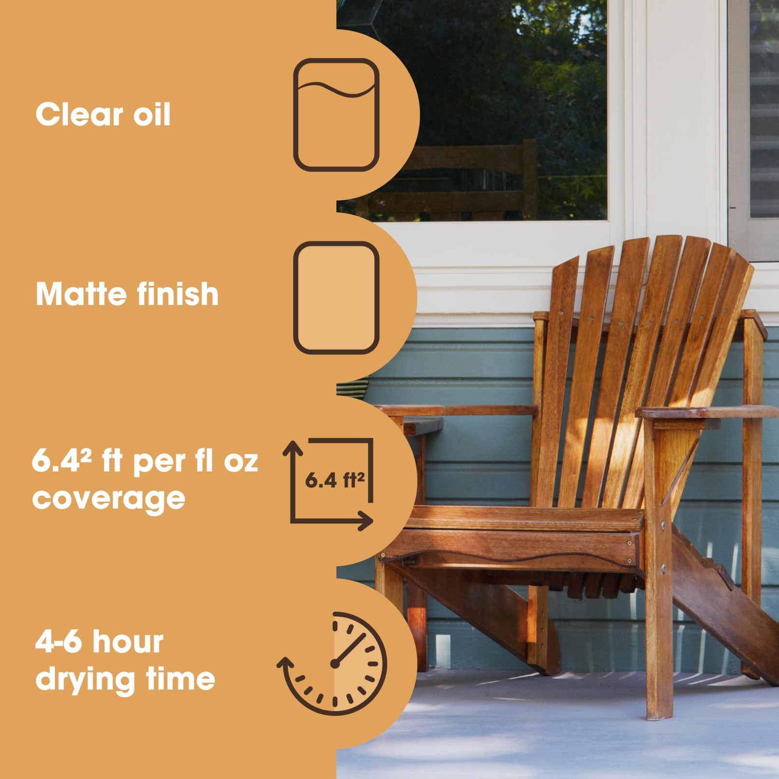 Teak Oil | Wood Oil Protects & Cleans Outdoor & Indoor Furniture, Boats, Show…