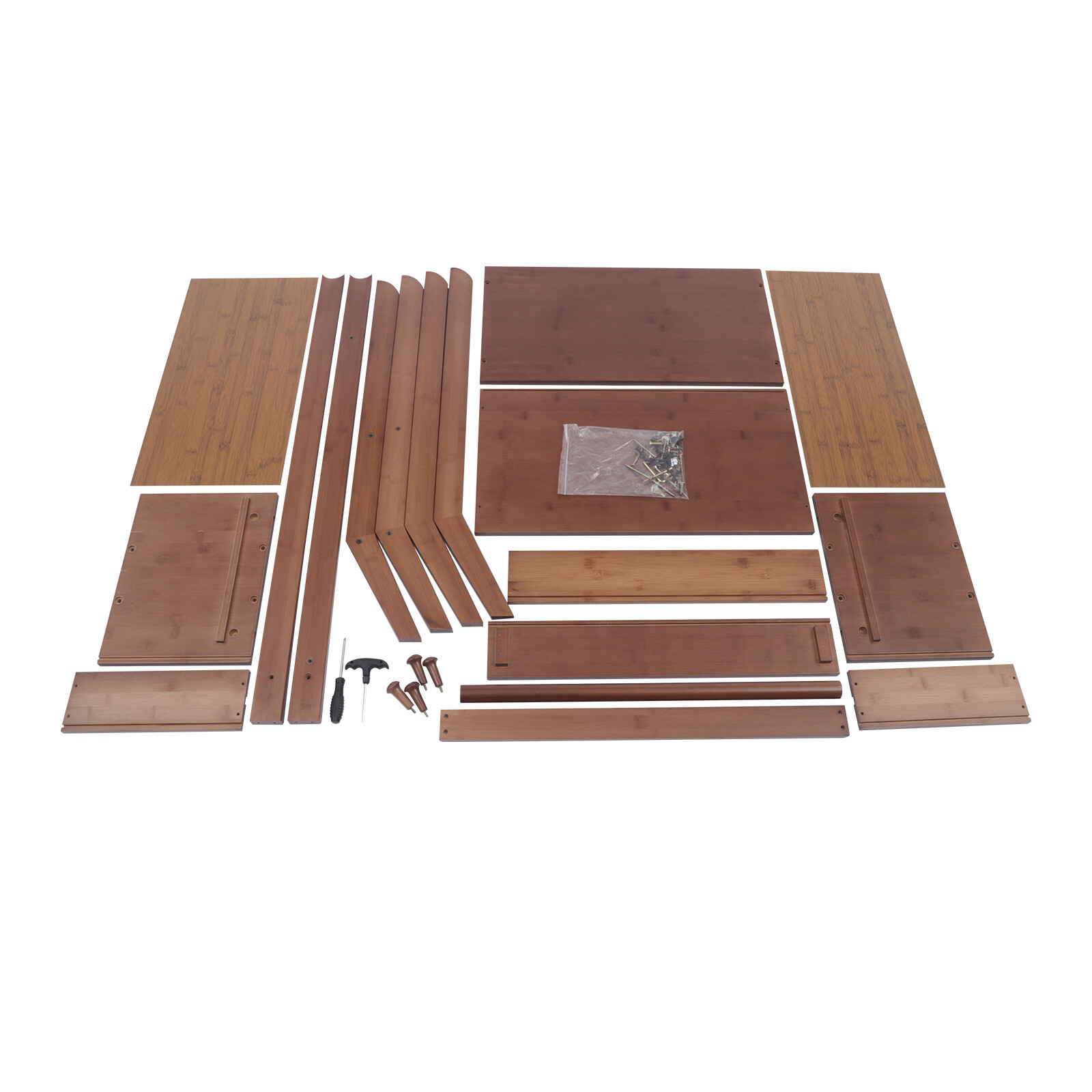 Bamboo Clothing Rack With Storage Drawer, Garment Rack Clothes Racks For Hanging