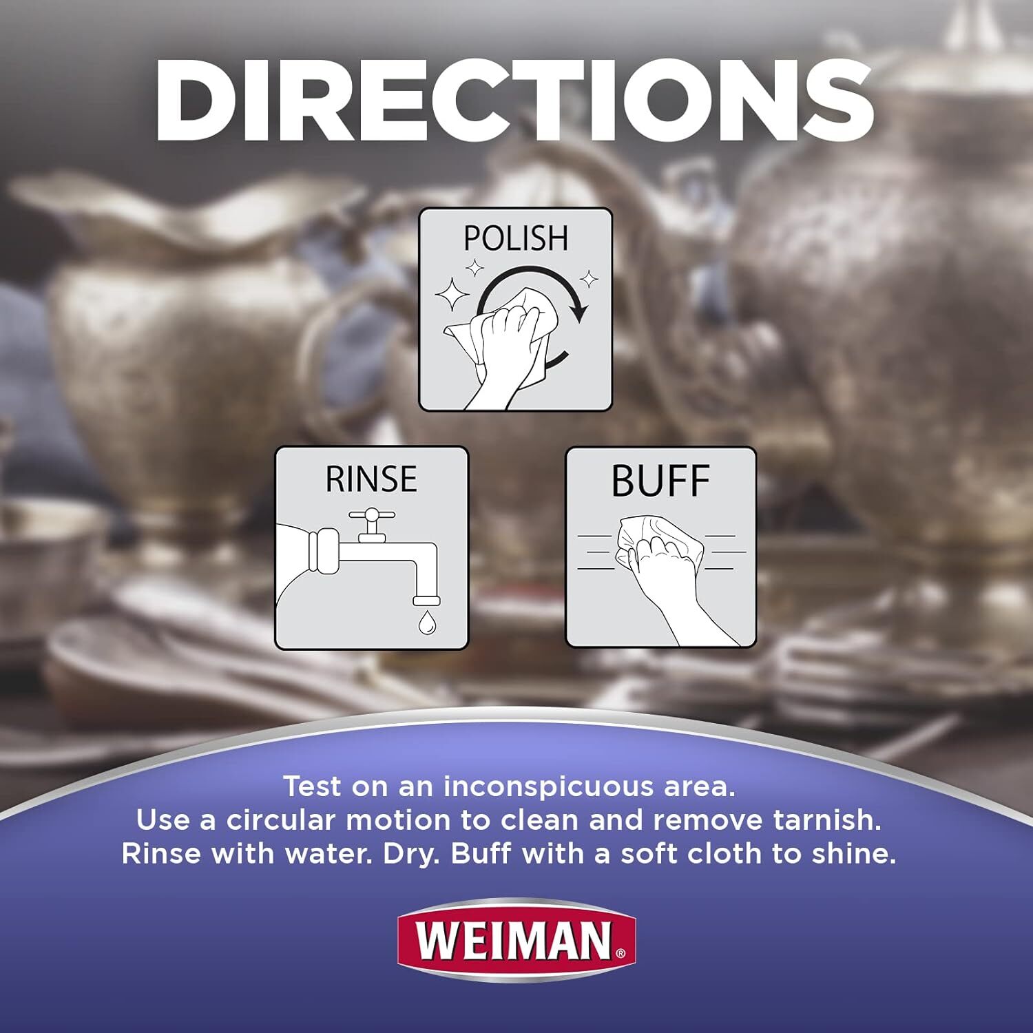 Weiman Jewelry Polish Cleaner, Tarnish Remover Wipes For silver & Gold 20