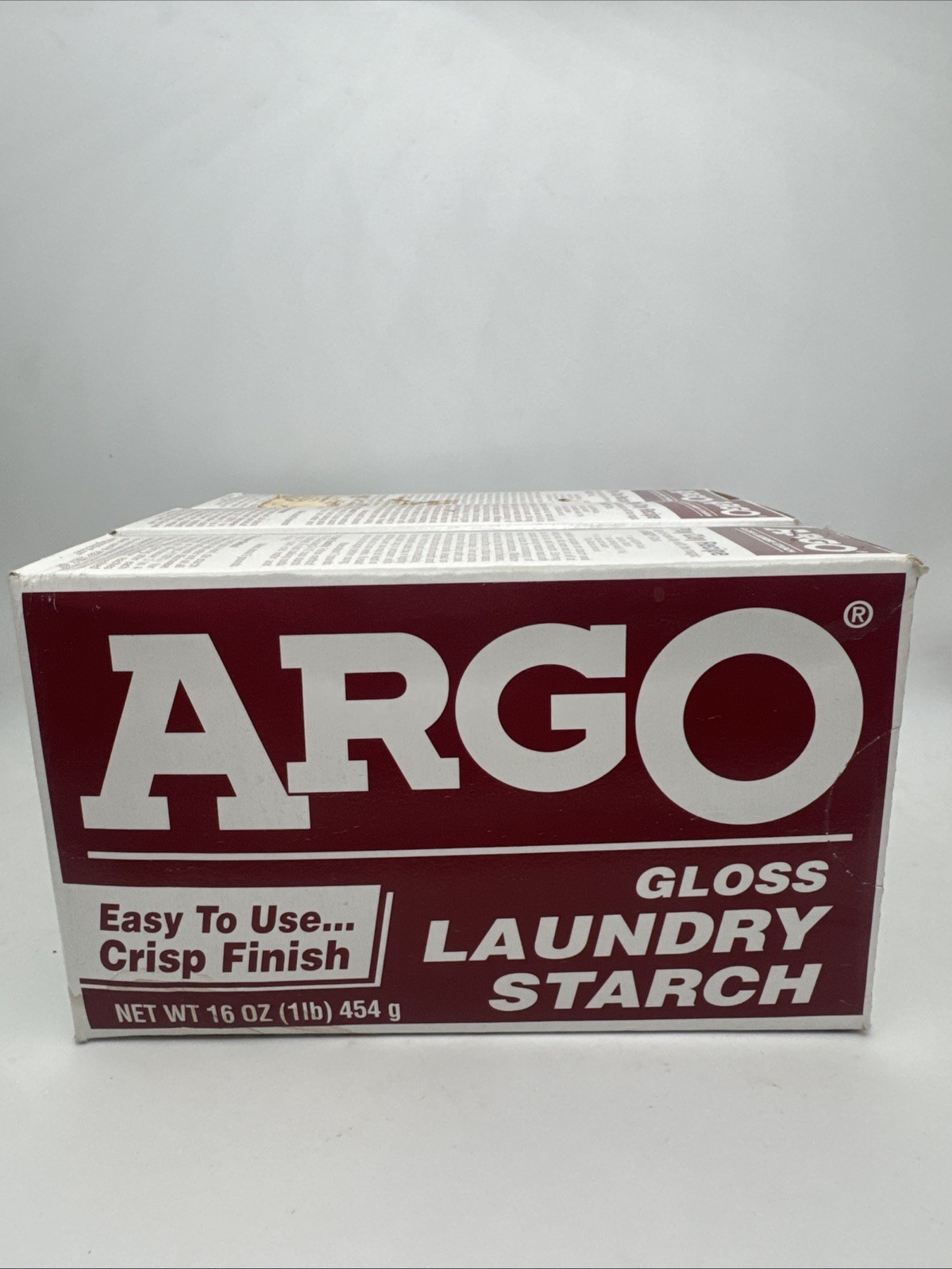NEW SEAL ARGO Gloss Laundry Starch Red Removes Greasy Spots 16oz BEST 2018