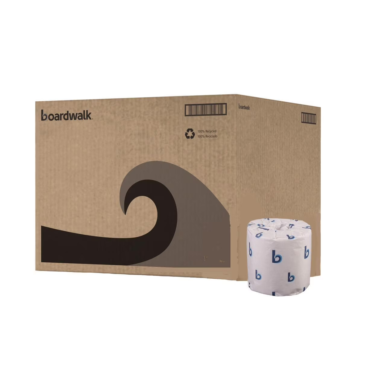 Boardwalk 2-Ply Toilet Tissue, Septic Safe White 400 Sheets/Roll 96 Rolls/Carton