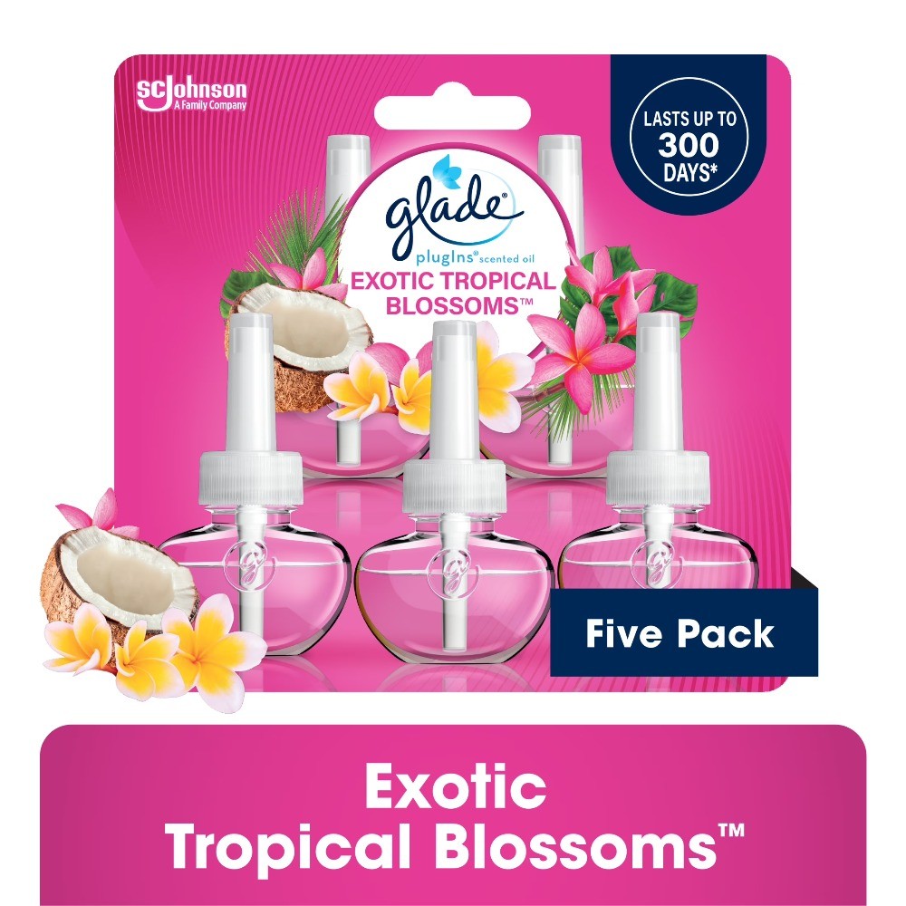 Exotic Tropical Blossoms, Essential Oil Infused Wall Plug In, 3.35 FL oz