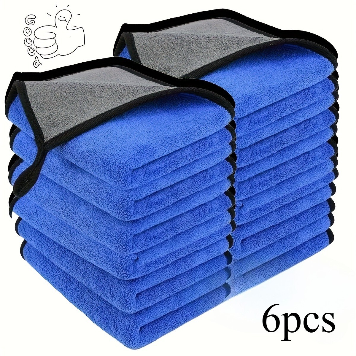 5 Pack Premium Microfiber Car Drying Towels Ultra Absorbent Auto Detailing Cloth