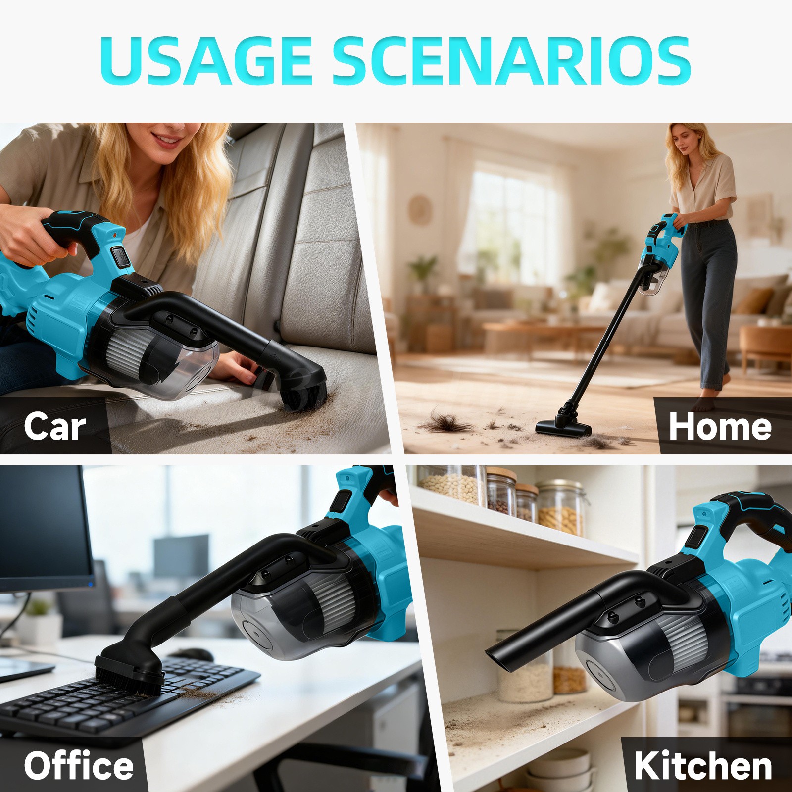 Cordless Vacuum Cleaner 5 in 1 Handheld Electric Vacuum Cleaner with 21V Battery