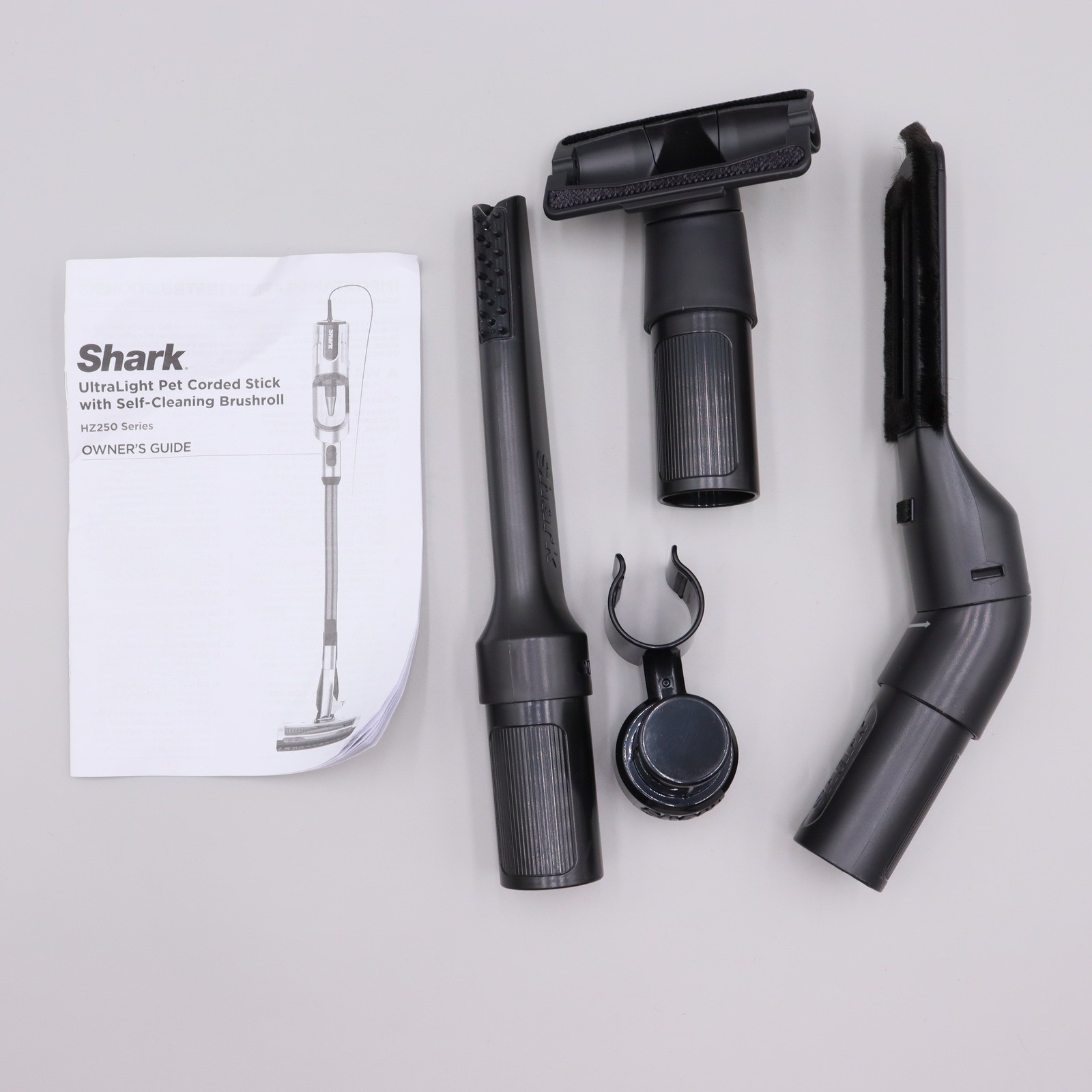 Shark UltraLight Pet HZ250 Vacuum Attachments Dust Brush Crevice Tool Wand Clip