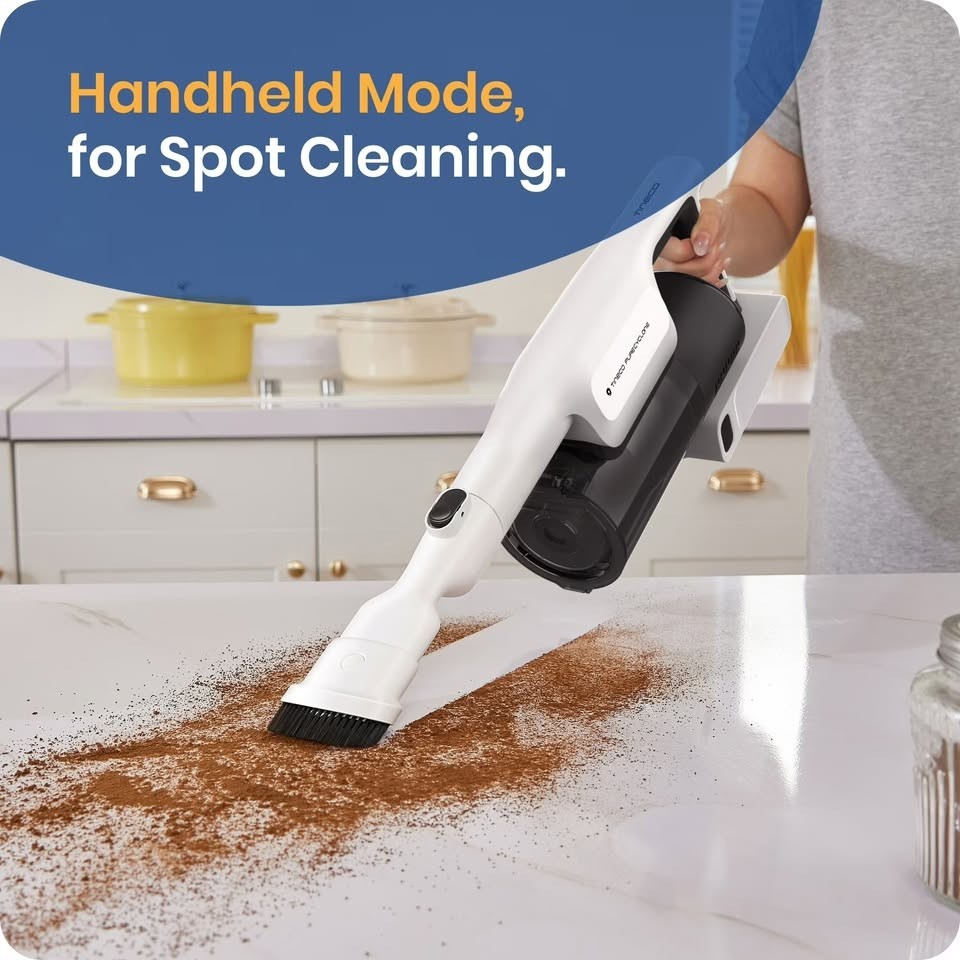 Tineco GO Slim 300W Cordless Stick Vacuum 40 Min Run Time, Removeable Battery