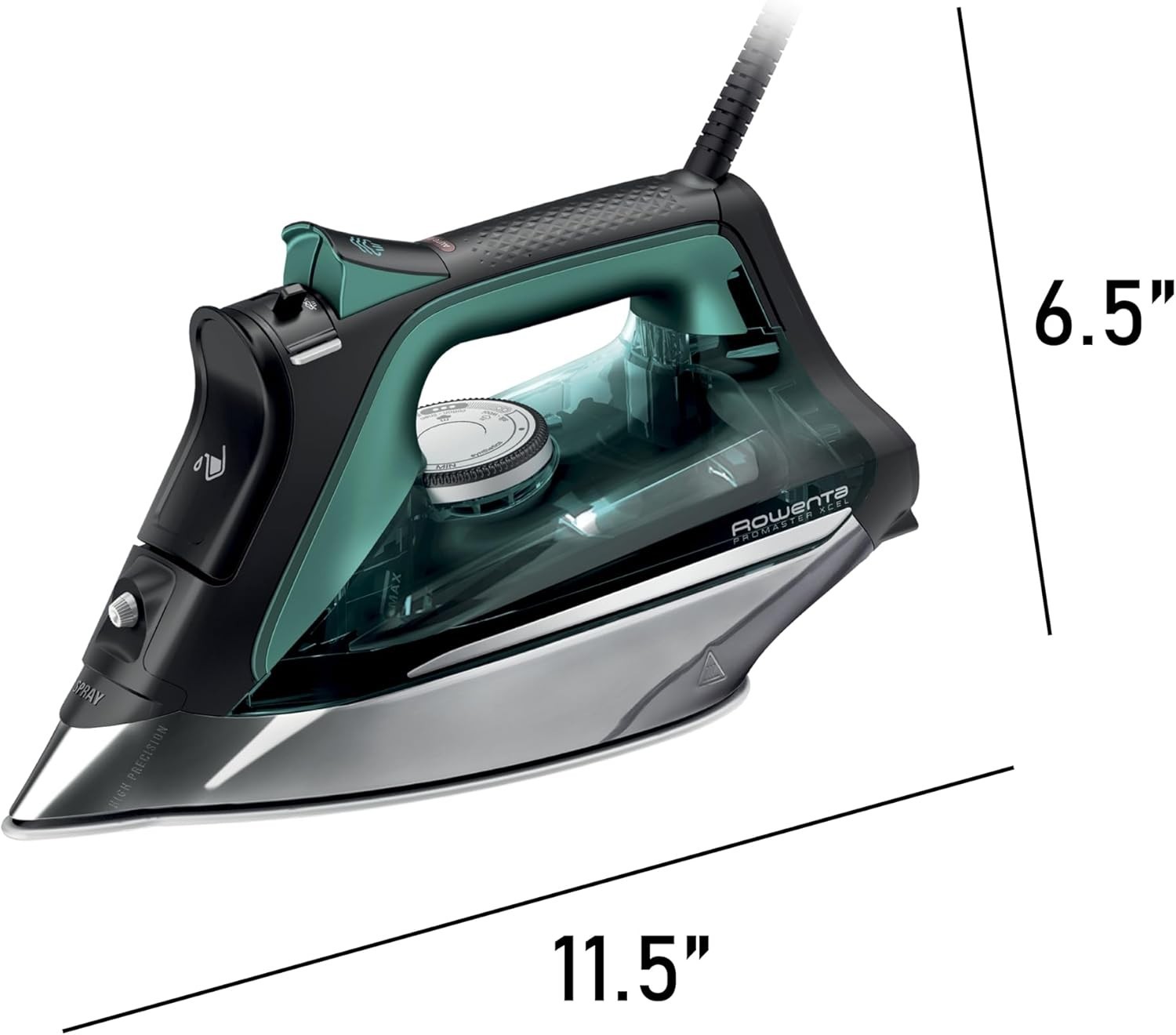 Rowenta Pro Master Stainless Steel Soleplate Steam Iron *OPEN BOX, See Pictures*