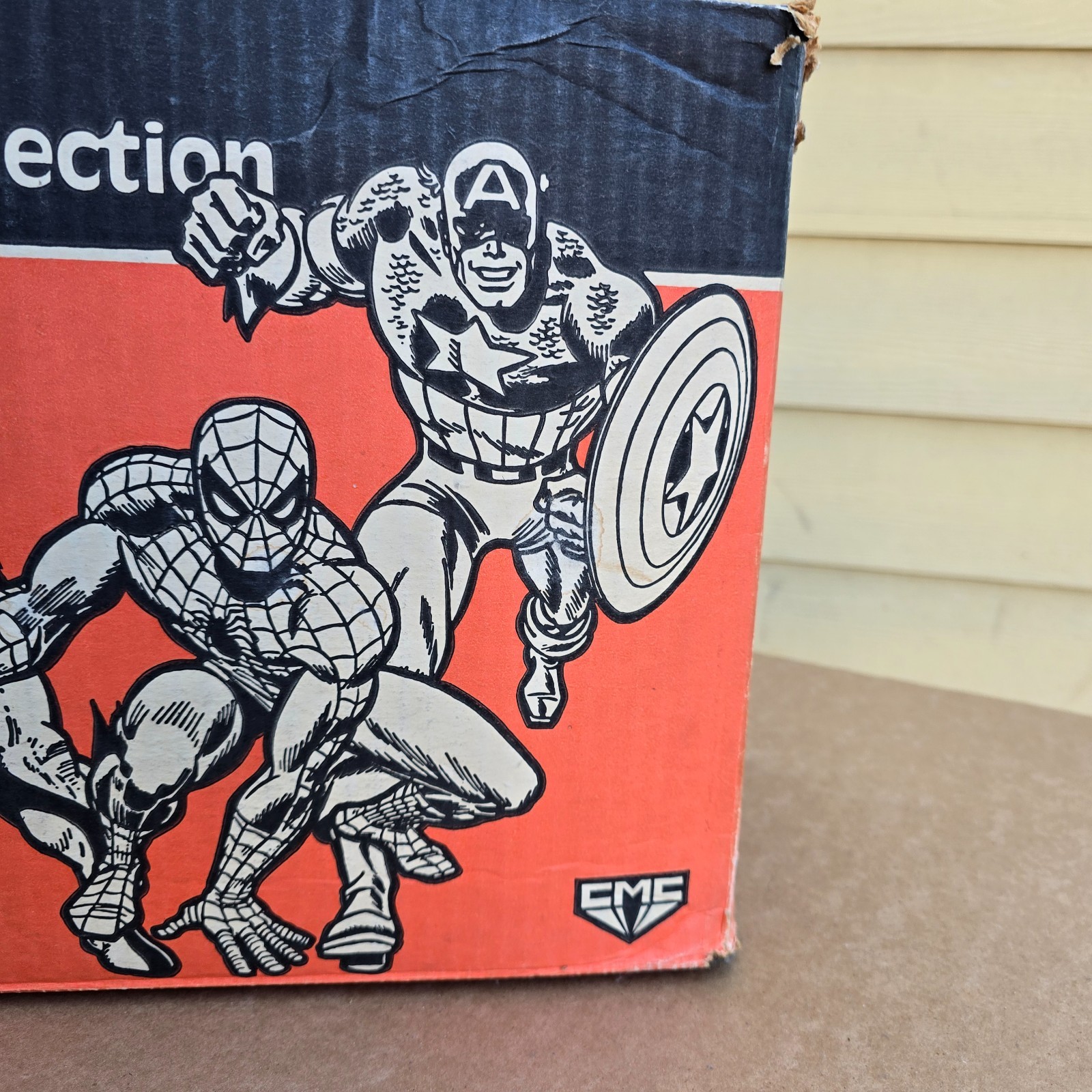 Vintage Marvel Comic Book Collection Storage Box 1989 CMC Wolverine Spiderman
