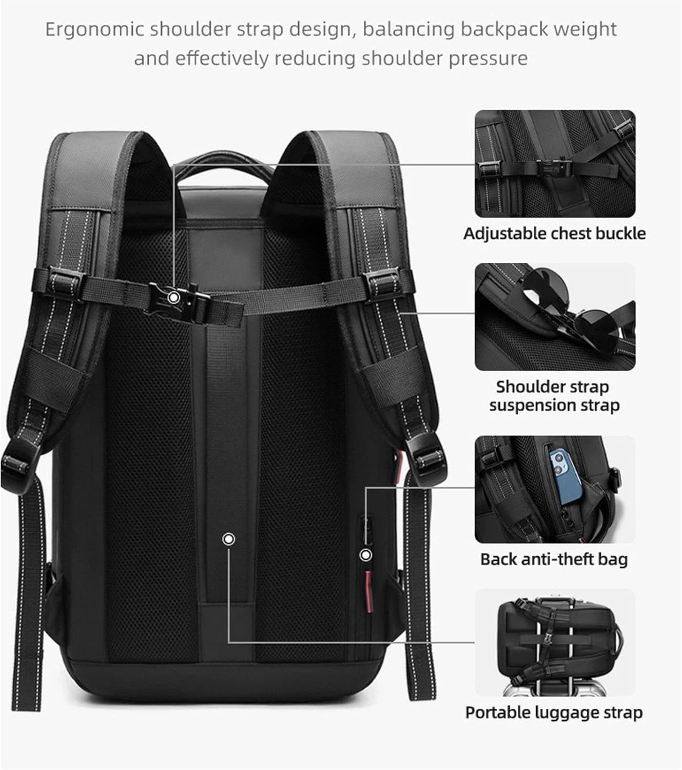 Fockety – 60L Expandable Vacuum Compress Waterproof Back Pack – Open Box