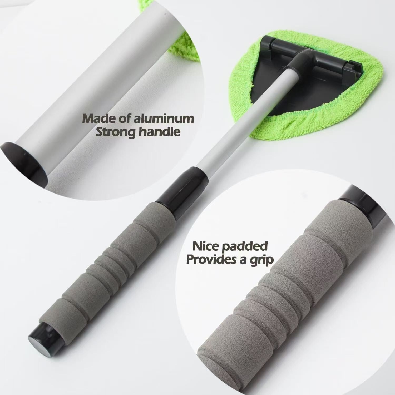 Windshield Cleaner Wand Microfiber Car Inside Window Cleaning Tool Anti Fog 2025