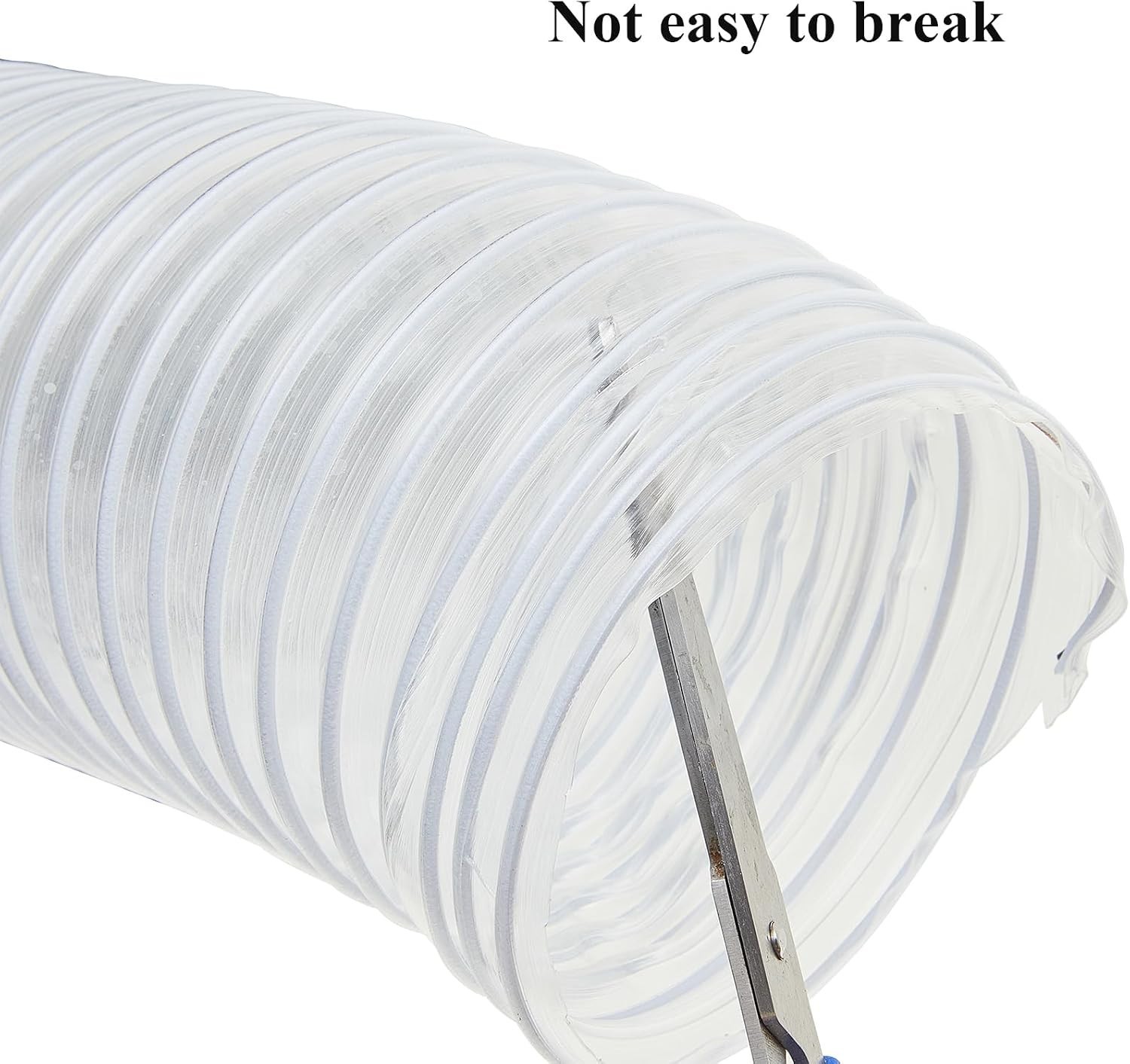 Efficient 4 Inch 50 Ft Dust Collection Fume Hose with Clamps for Clean Workshops