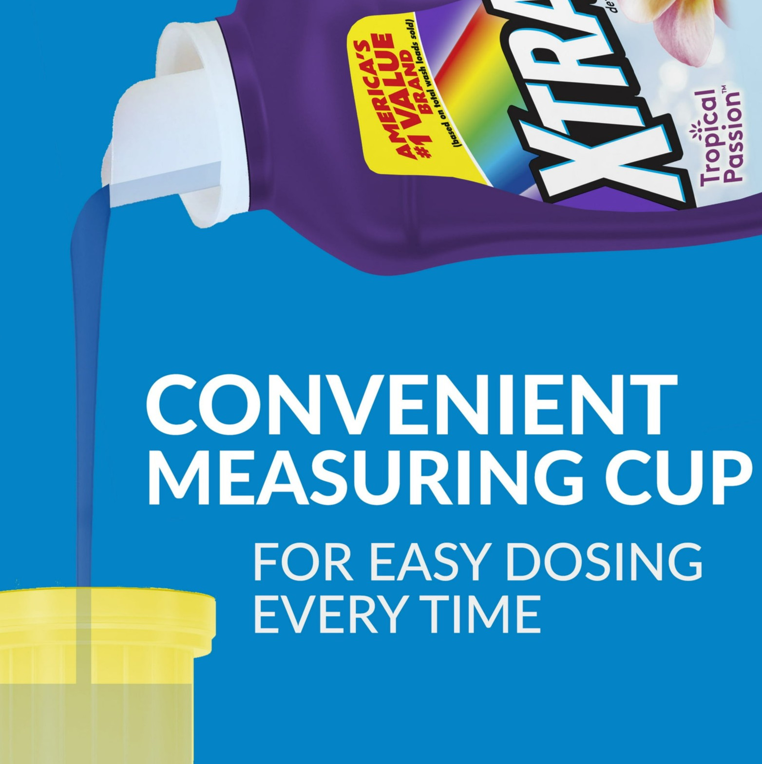 Xtra Tropical Passion Liquid Laundry Detergent 100.8 fl oz 84 Loads