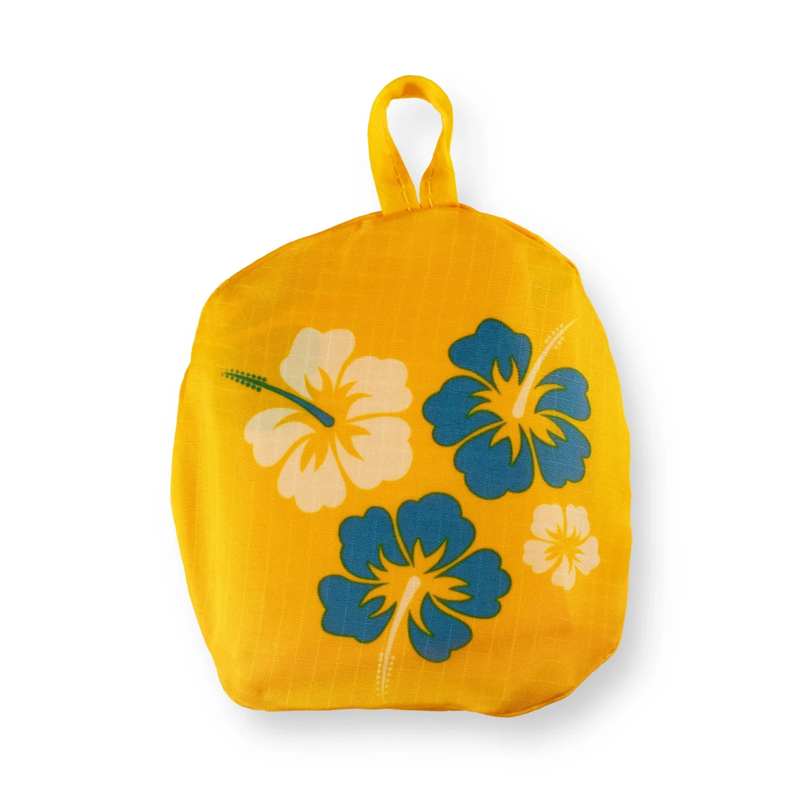 LOT of 2 Walmart Hawaii Hibiscus Reusable Shopping Pocket Bag Tote Grocery NEW
