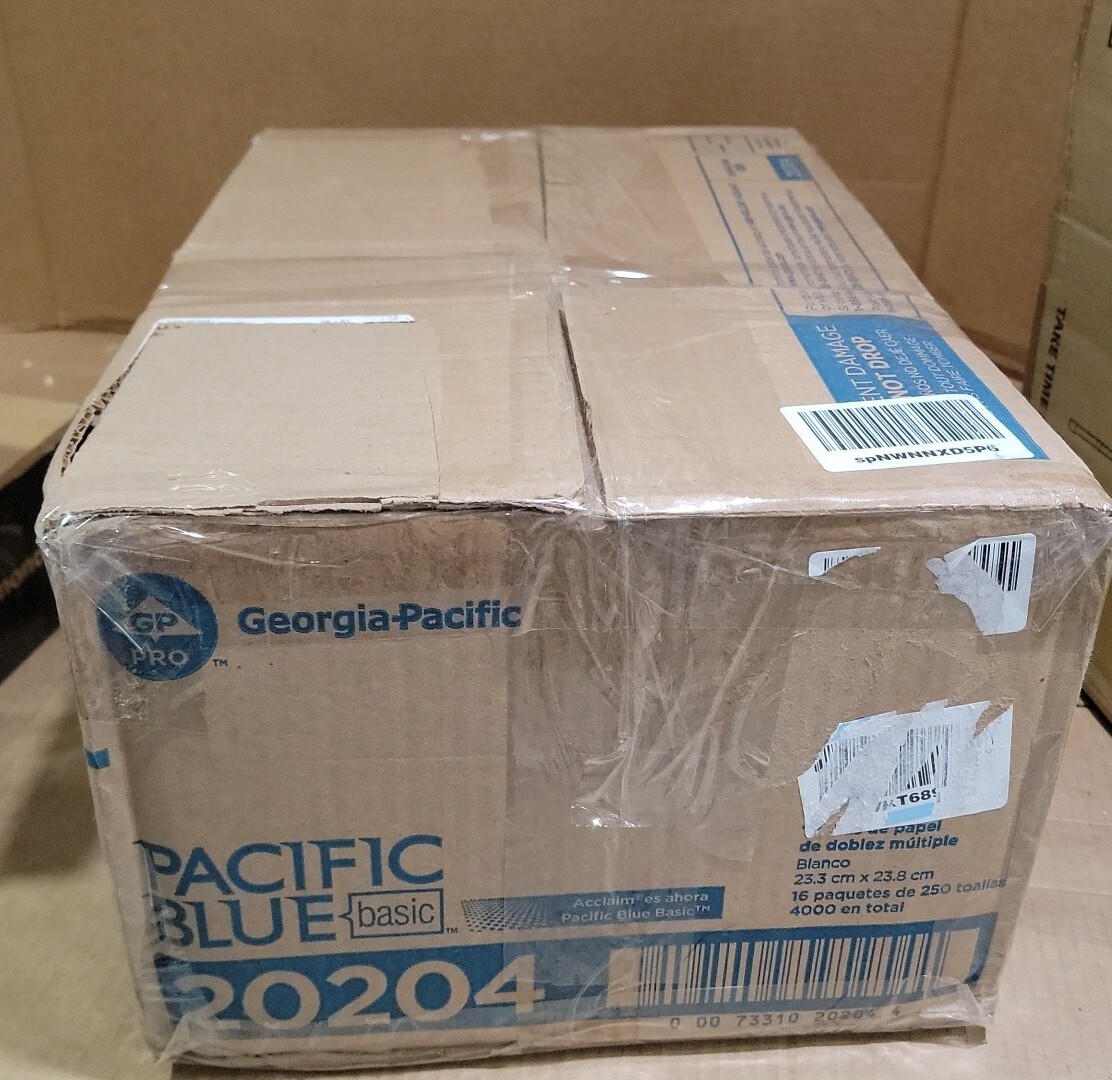 4000 Pacific Blue Basic Paper Towel Multi-Fold 9.2″ X 9.4″ Case of 16 Pks of 250
