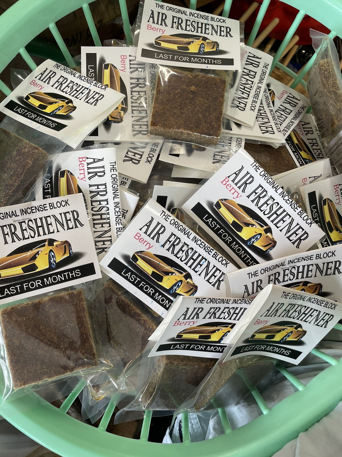 100x CAR/AUTO/HOME DEODORIZER AIR FRESHENER SCENT BLOCKS-JASMINE Old School Yes