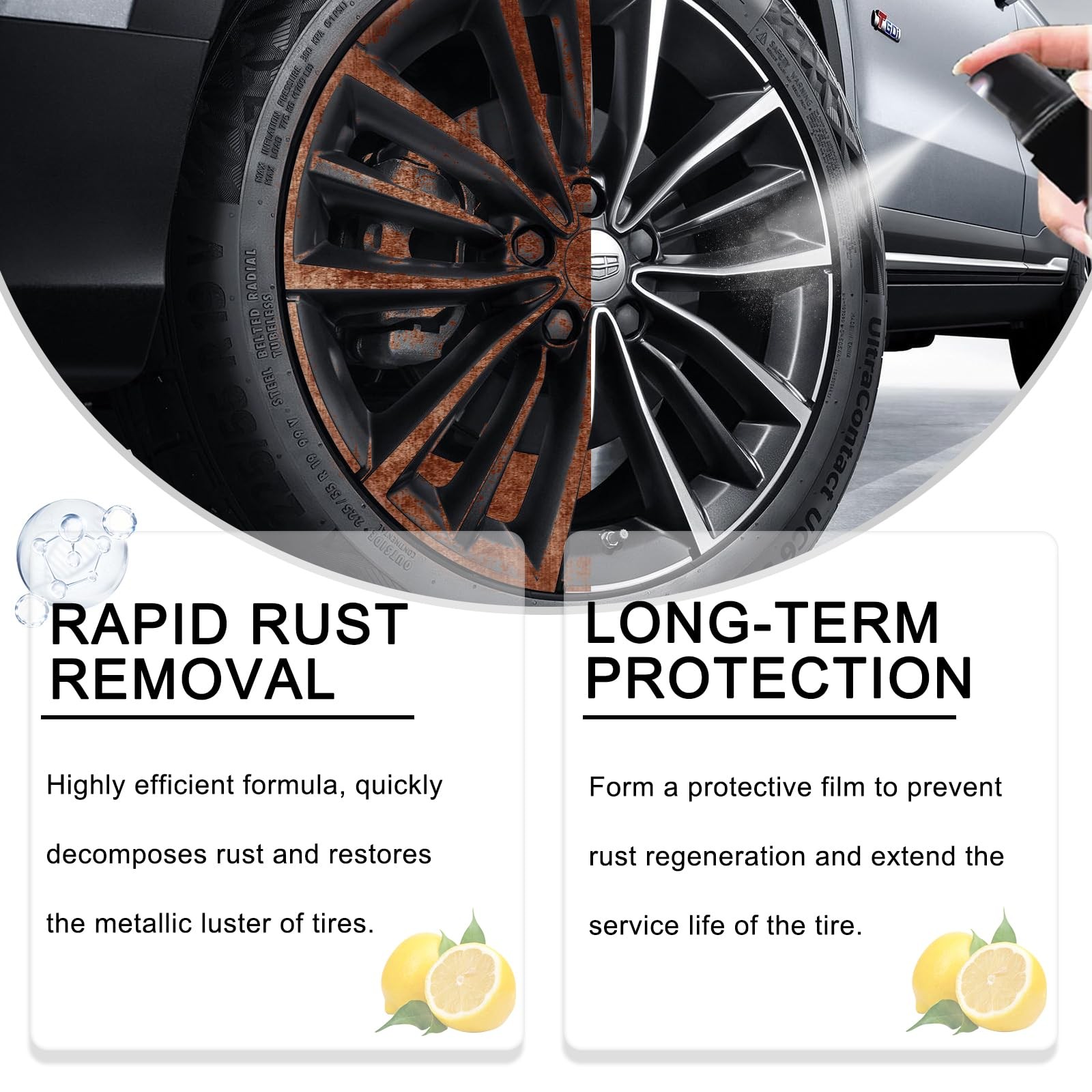 2PCS Rust Remover Spray,2025 Upgrade for 0.5 Fl Oz (Pack of 2)
