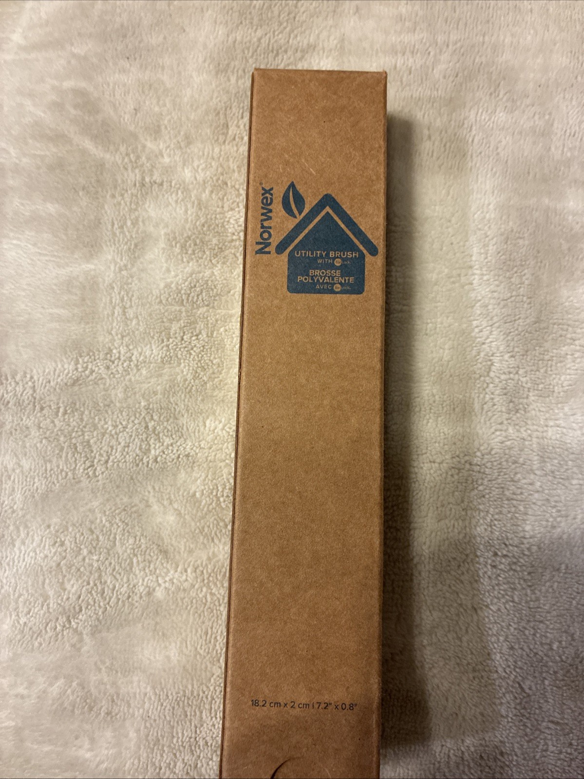 Norwex Utility Brush with BacLock Grey White Grout and Crevice Cleaning Tool NEW