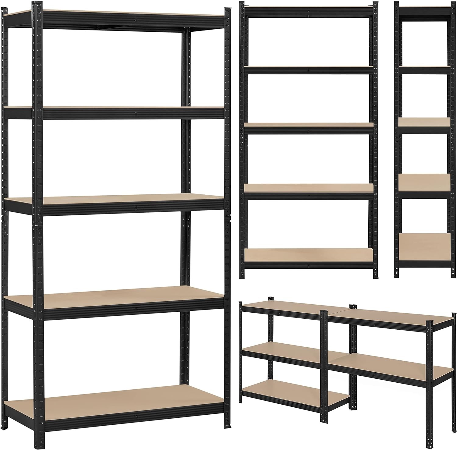 Shelf Garage Steel Metal Storage 5 Level Adjustab Organizer Furniture