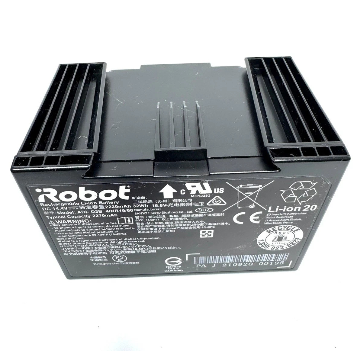 OEM Roomba High Capacity Lithium Battery ABL-D2b j7 i6 i3 i7+ i8 j5 i5
