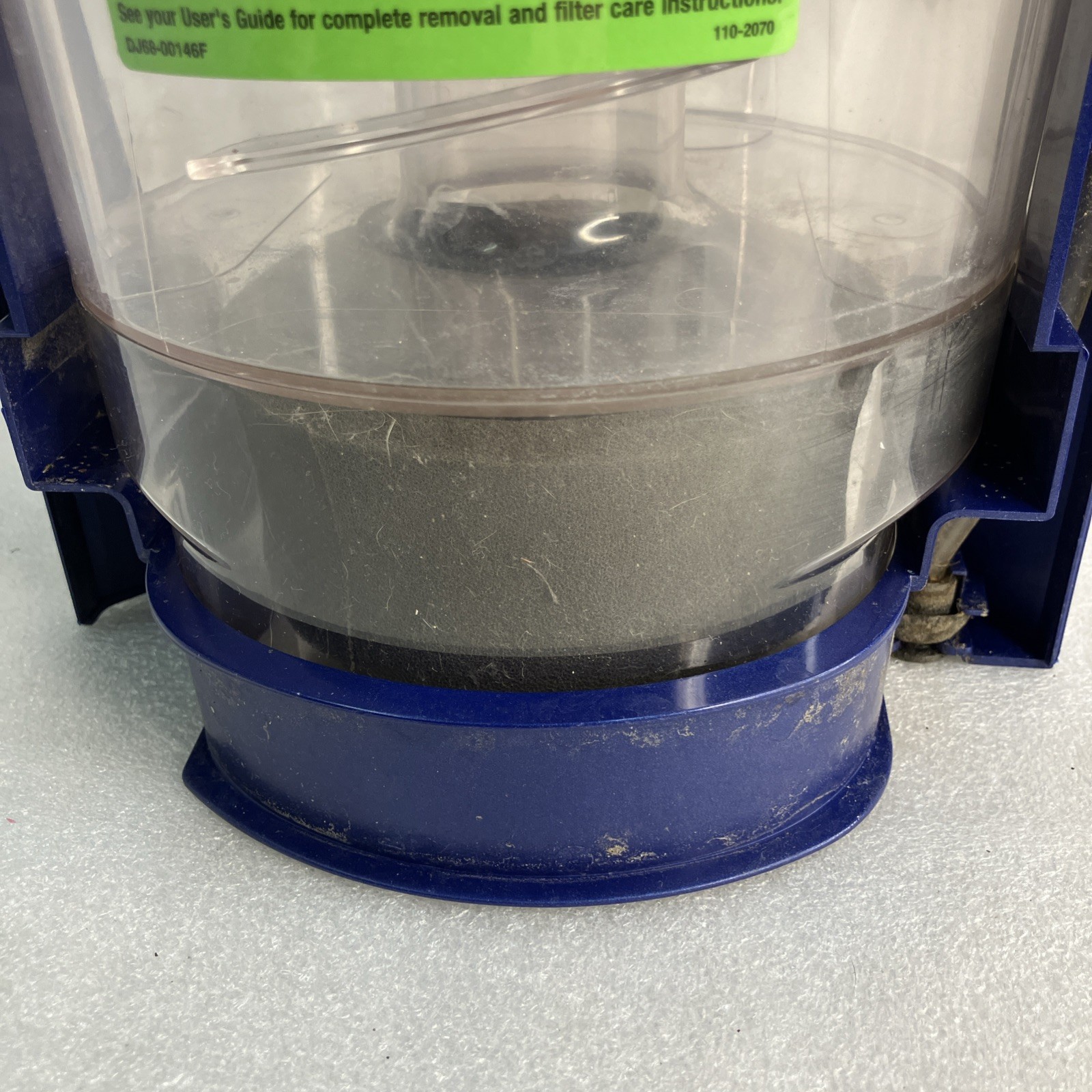 Bissell 58F8-3 Rewind SmartClean Upright Vacuum, Full Canister Dust Bin Assembly
