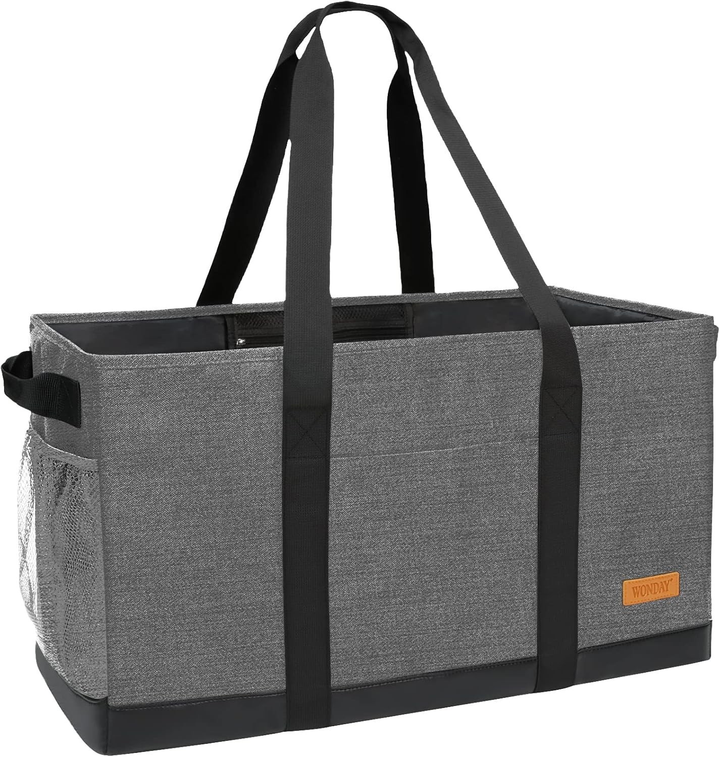 Extra Large Utility Tote Bag – Standing Reusable Grocery Bag with Handle