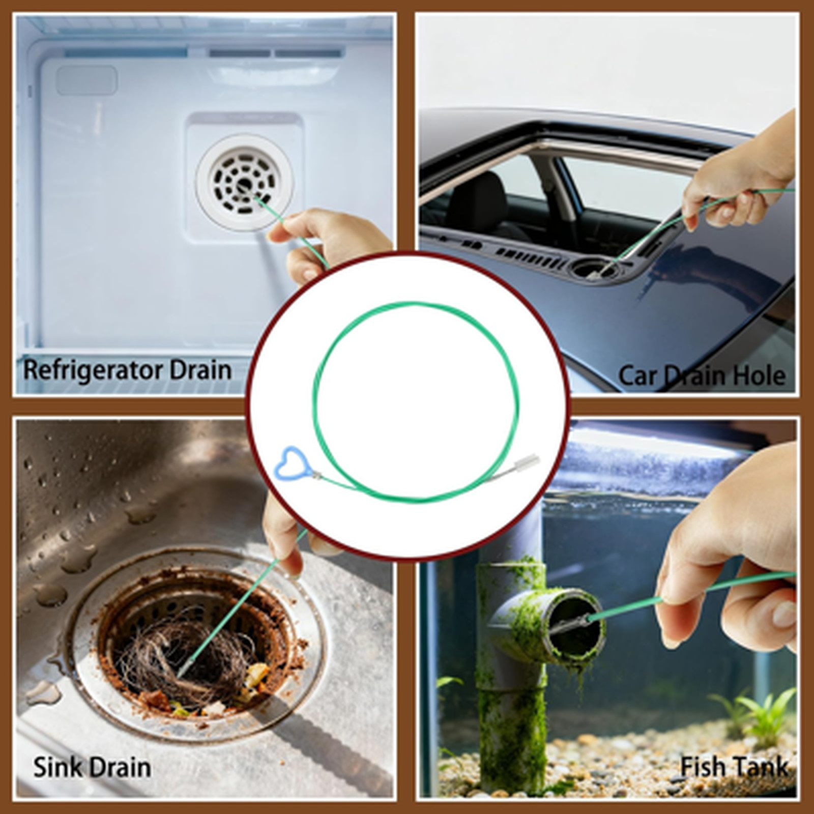 Sunroof Drain Cleaning Tool, Extra Long Flexible Pipe Cleaner, Car AC and