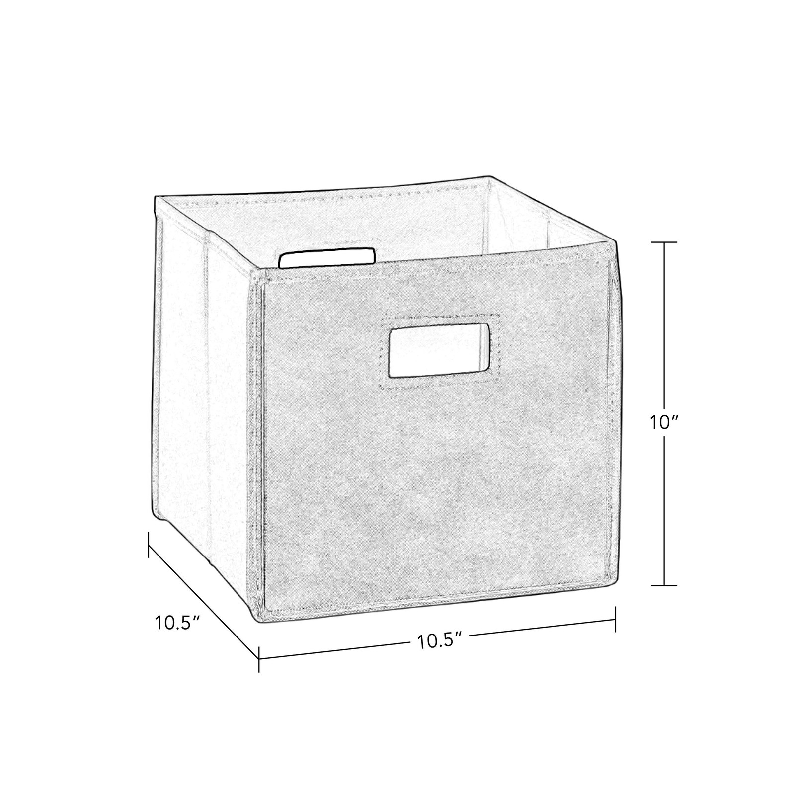 RiverRidge Folding Storage Bins with Handles Pink Cube One Size, 2