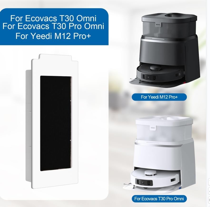 6 Pcs Replacement Filters for Ecovacs T30S T30S COMBO for Yeedi M12 Pro Robot