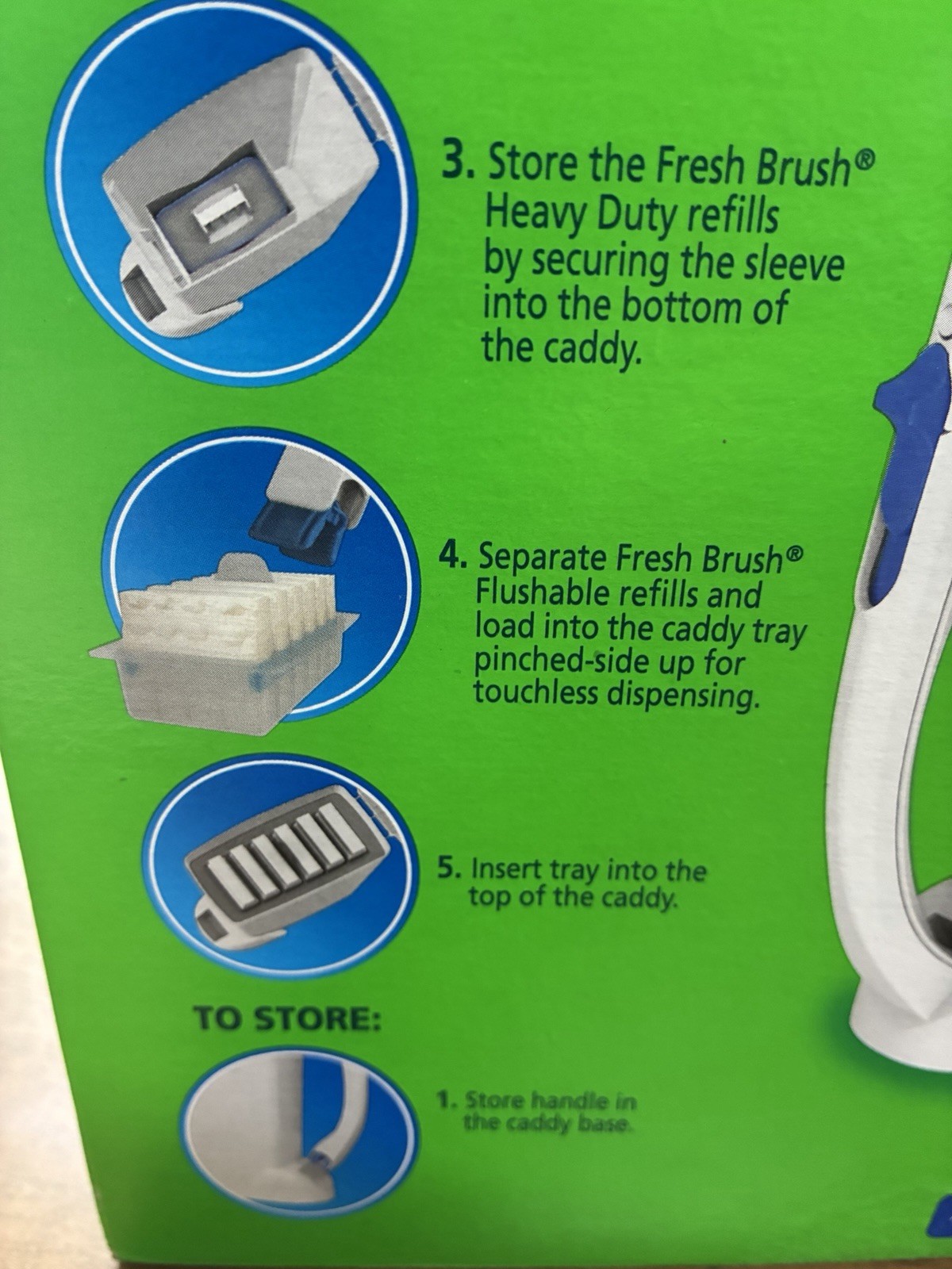 Scrubbing Bubbles Fresh Brush Starter Kit/Caddy 2 Toilet Cleaning Pads 4-in-1