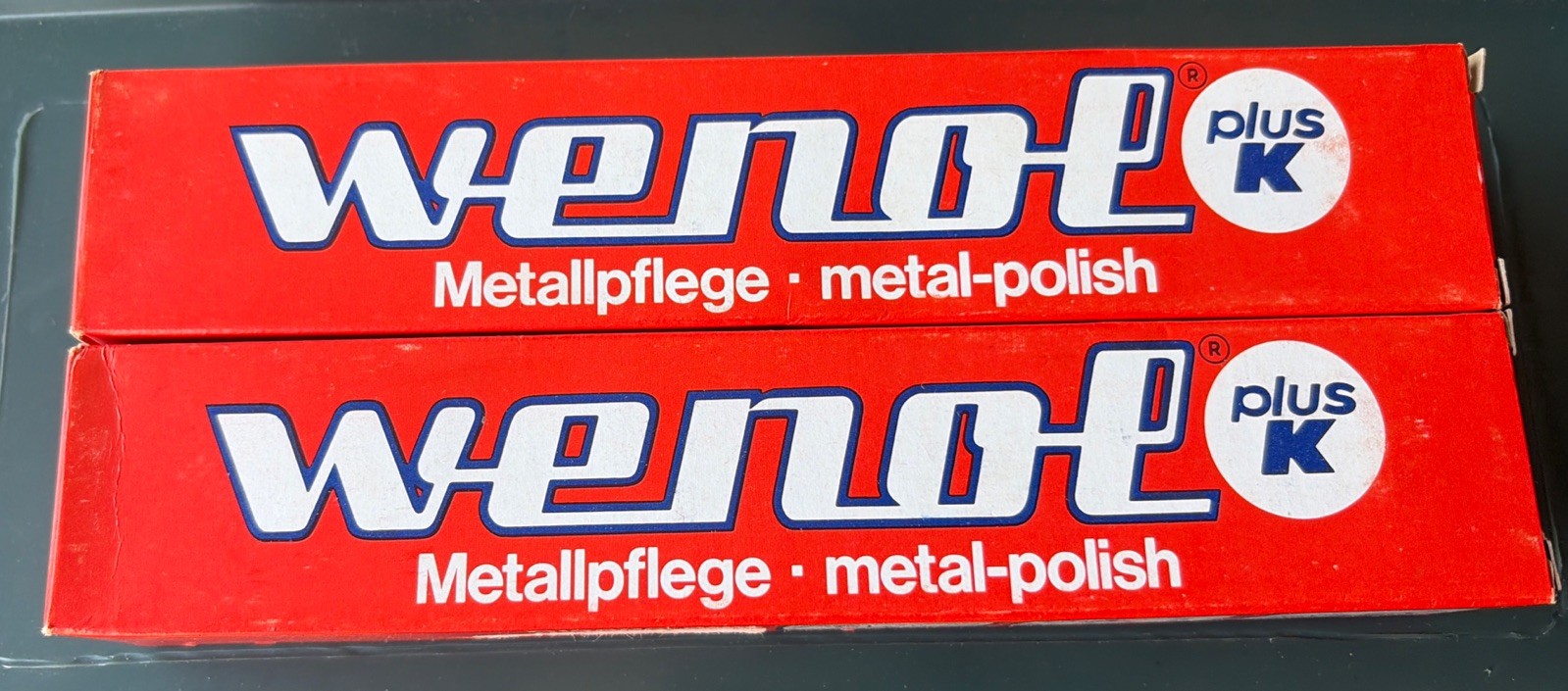 WENOL Red Metal Polish 100 Grams each Made IN Germany New Old Stock 2 Tubes